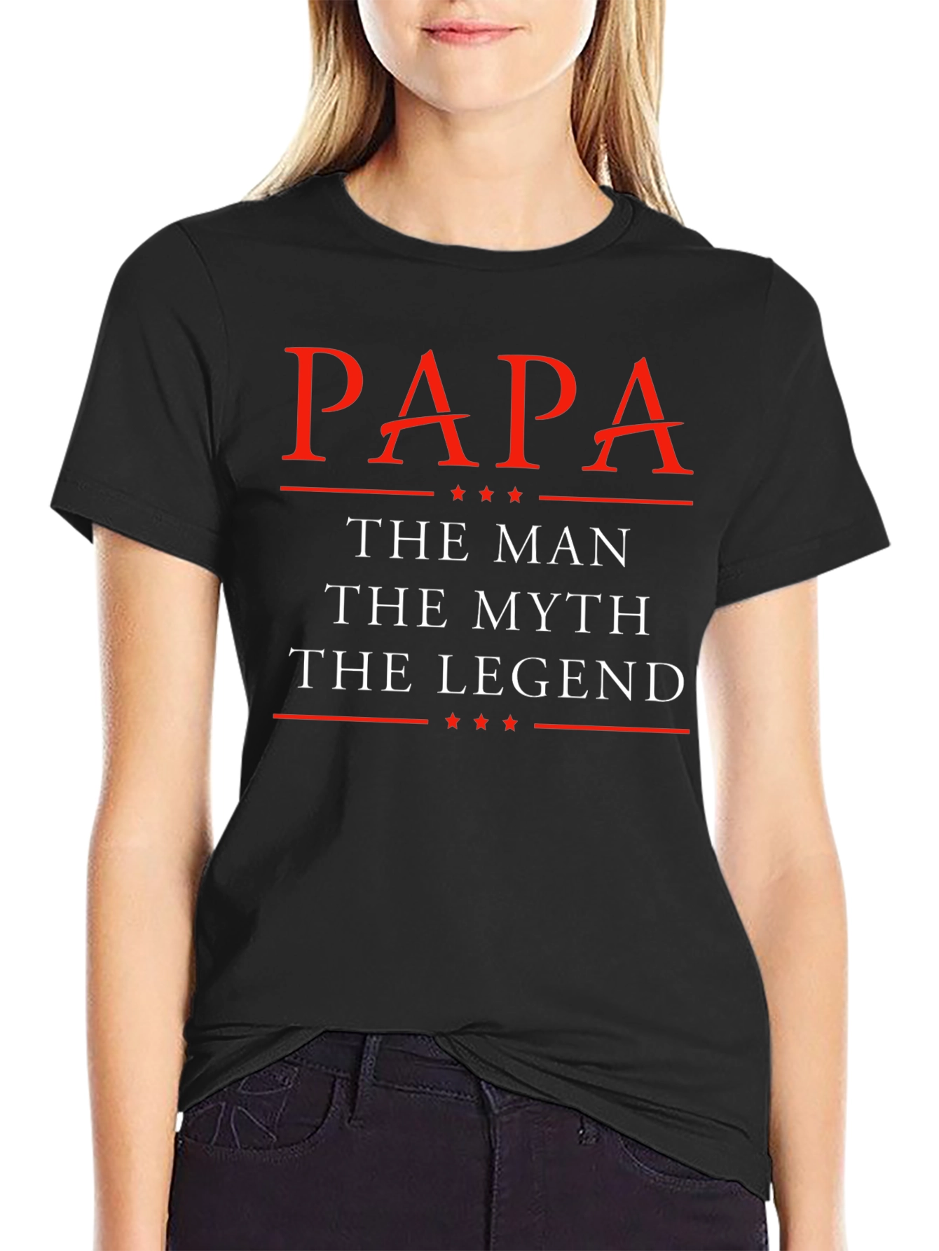 Papa The Man The Myth The Legend Graphic T-Shirt
