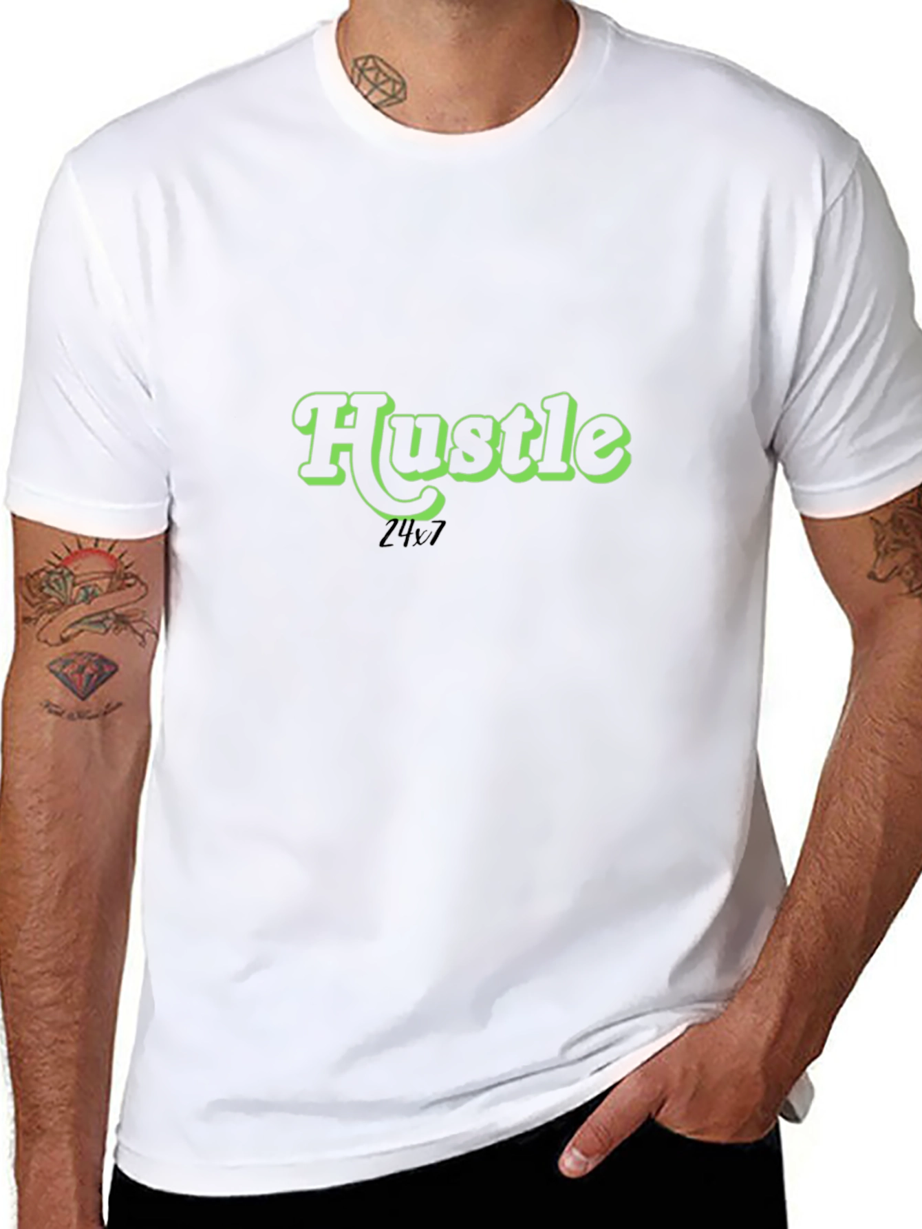 Hustle 24/7 Black T-Shirt