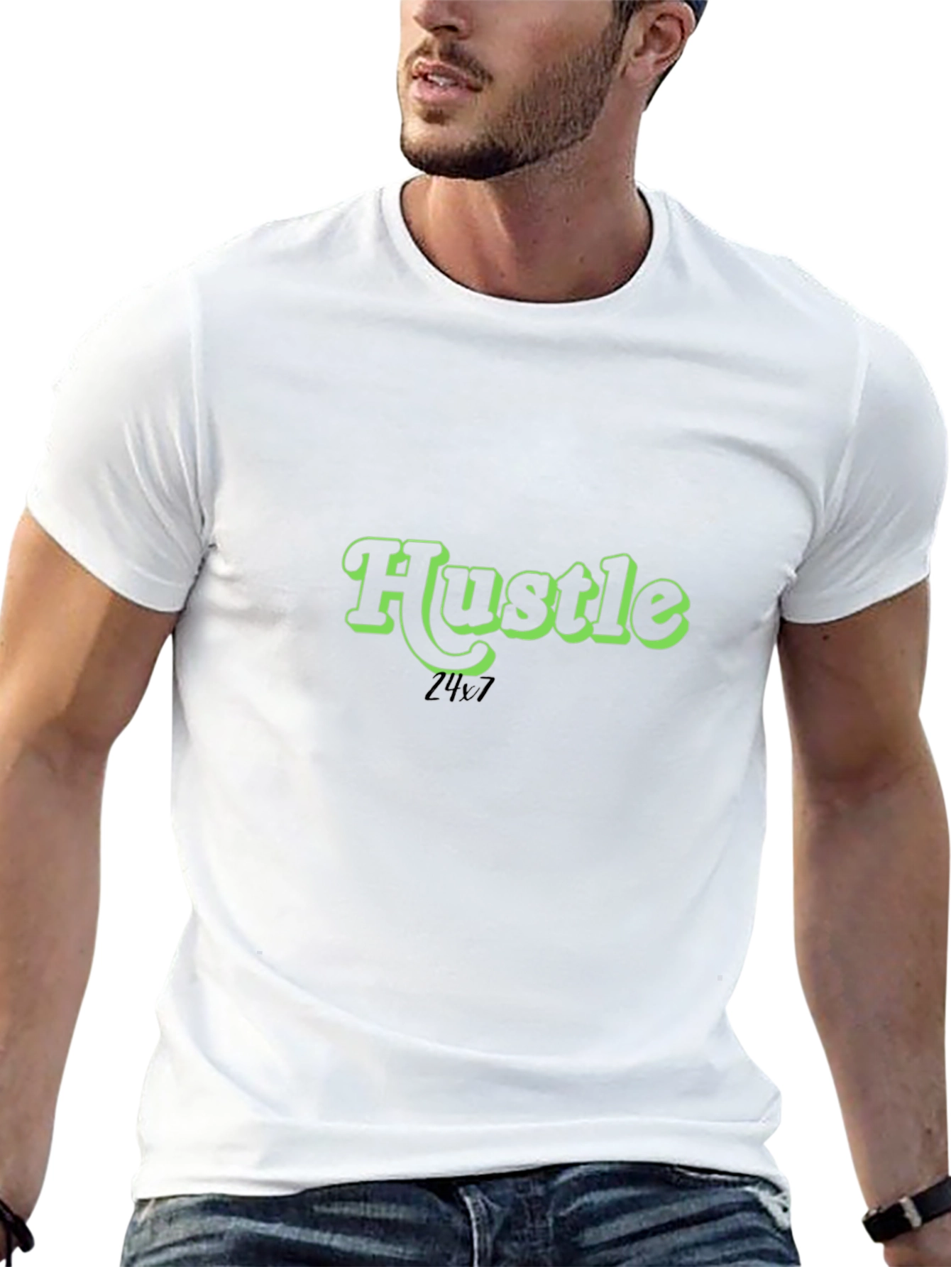 Hustle 24/7 Black T-Shirt