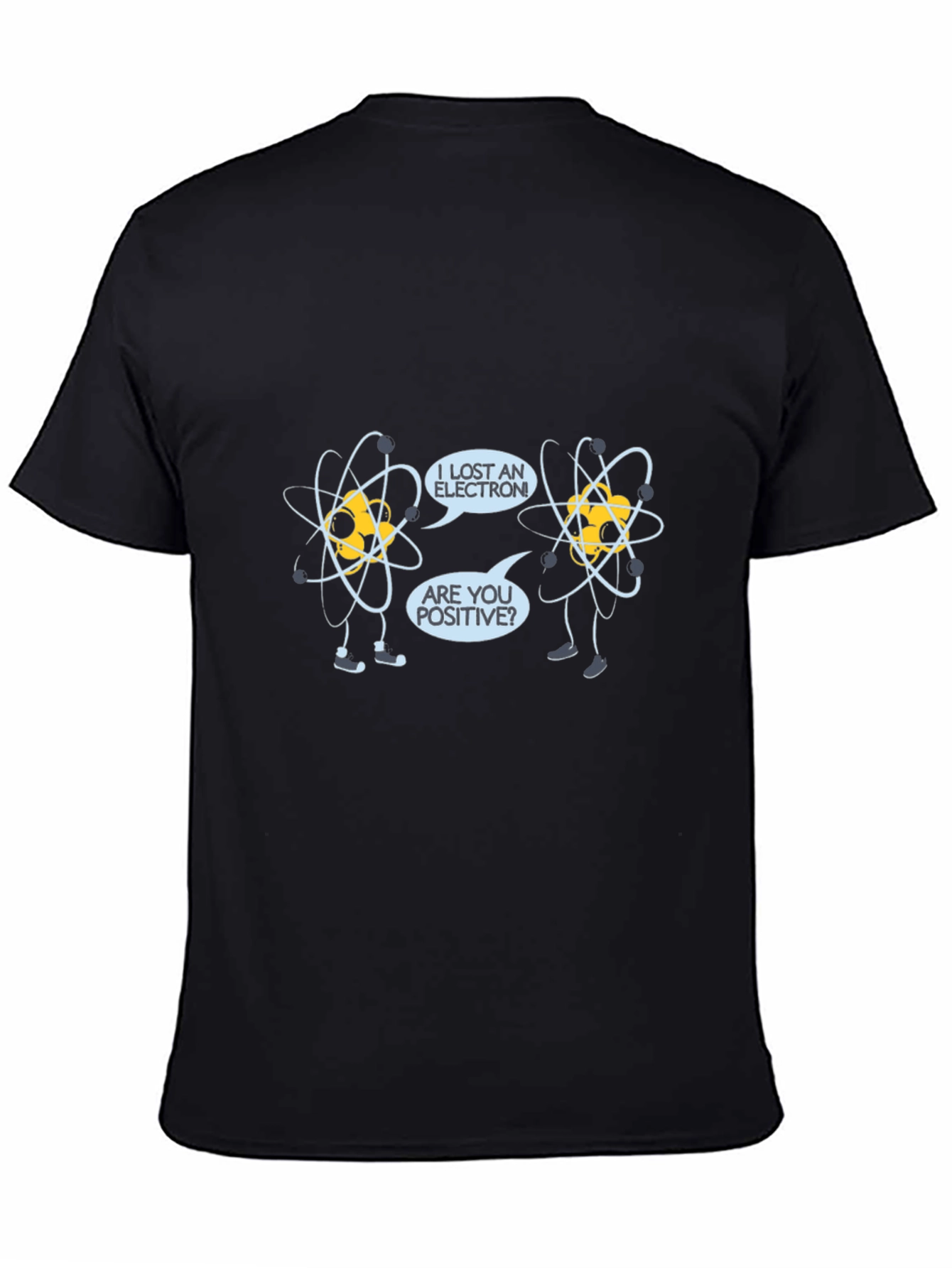 Funny Science Atom Humor Black T-Shirt