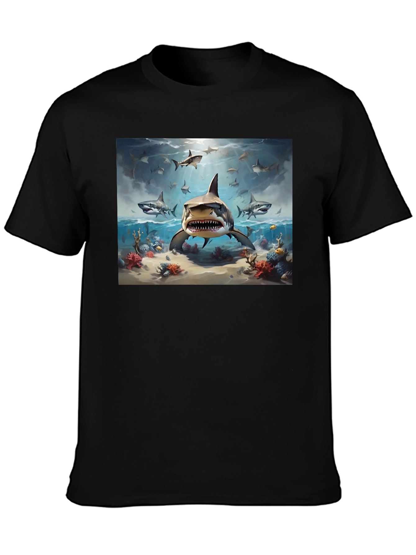 Shark Attack T-Shirt - Marine Life Graphic Tee