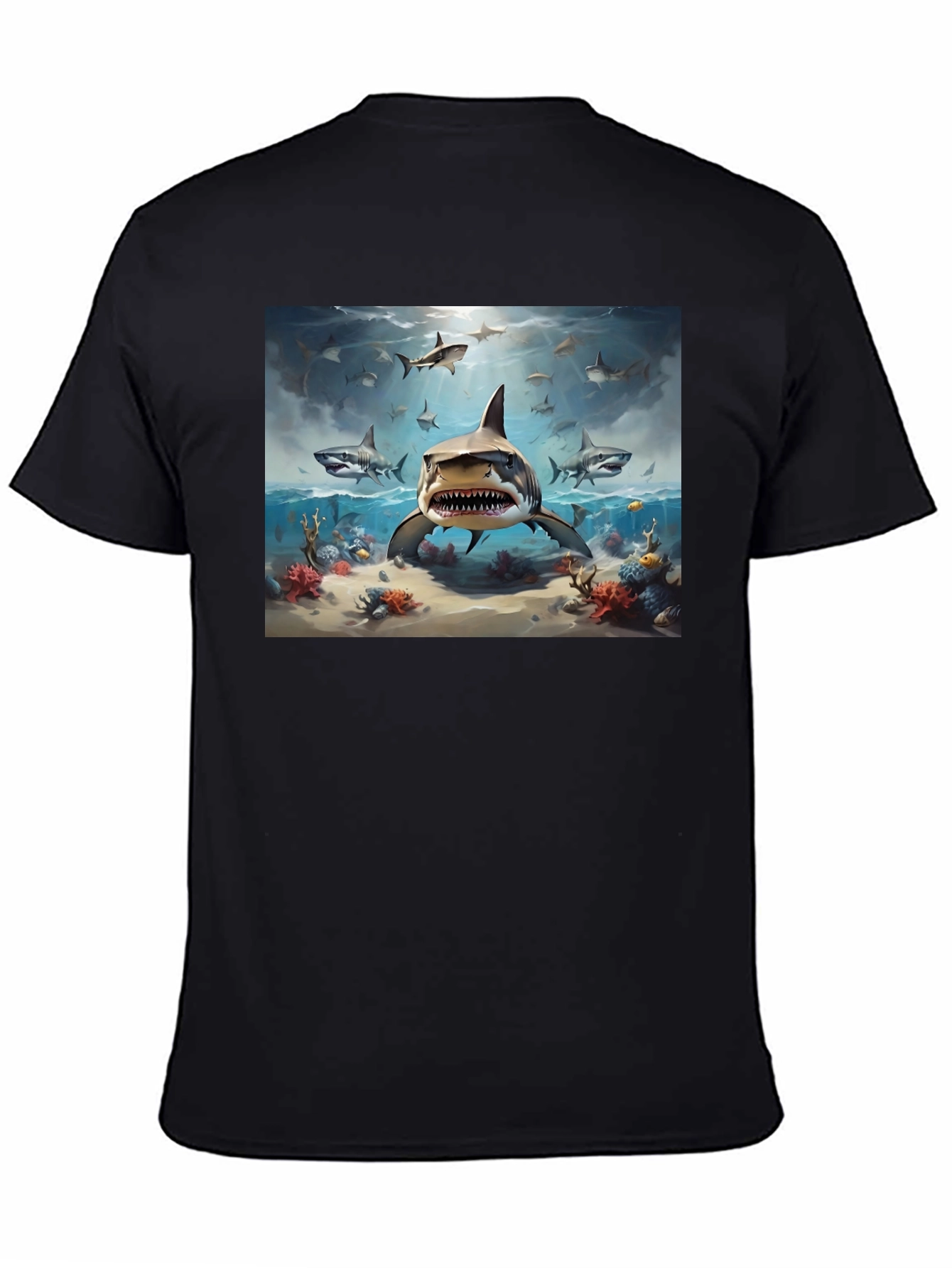 Shark Attack T-Shirt - Marine Life Graphic Tee