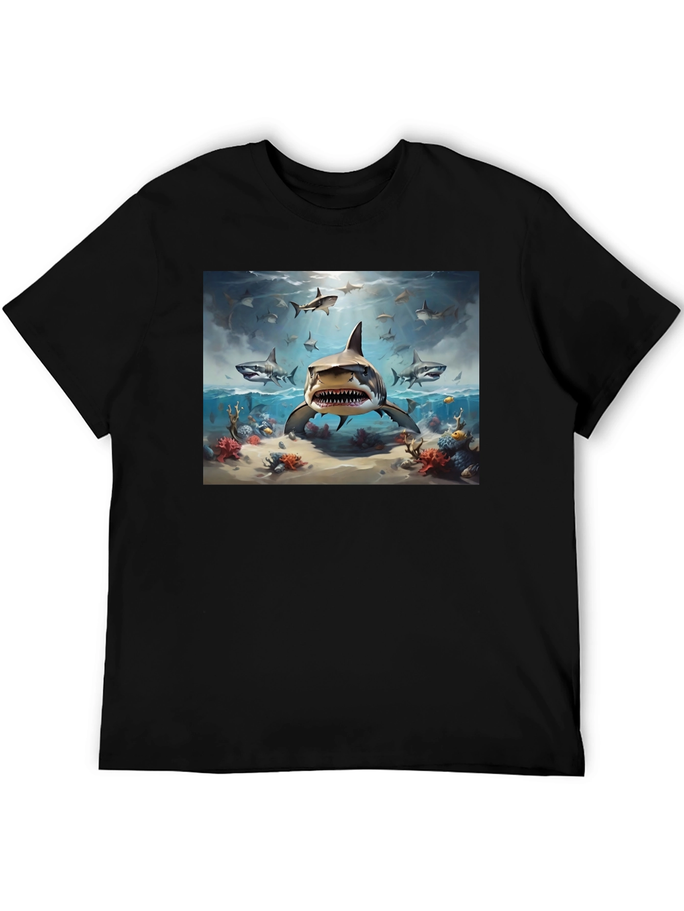 Shark Attack T-Shirt - Marine Life Graphic Tee