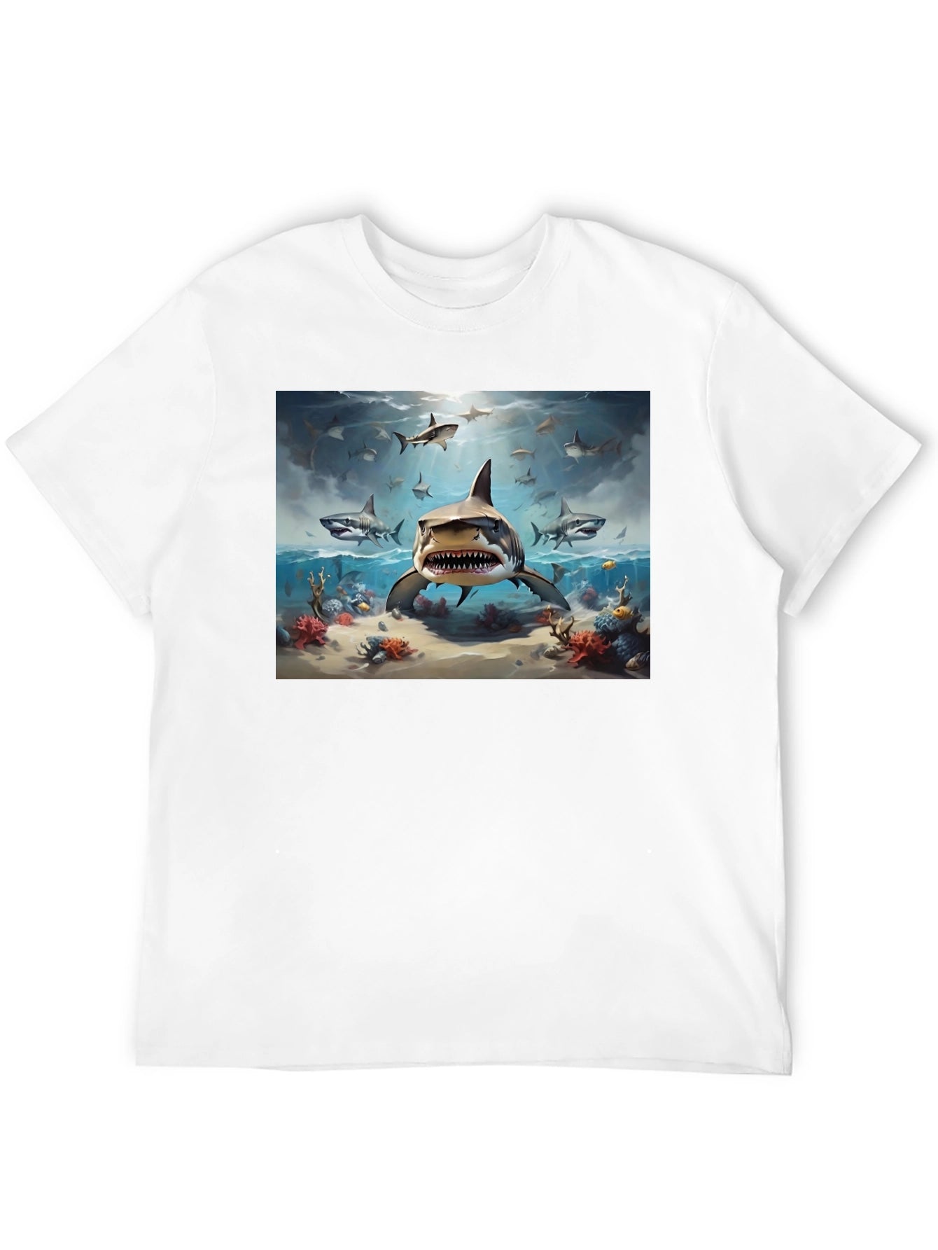 Shark Attack T-Shirt - Marine Life Graphic Tee