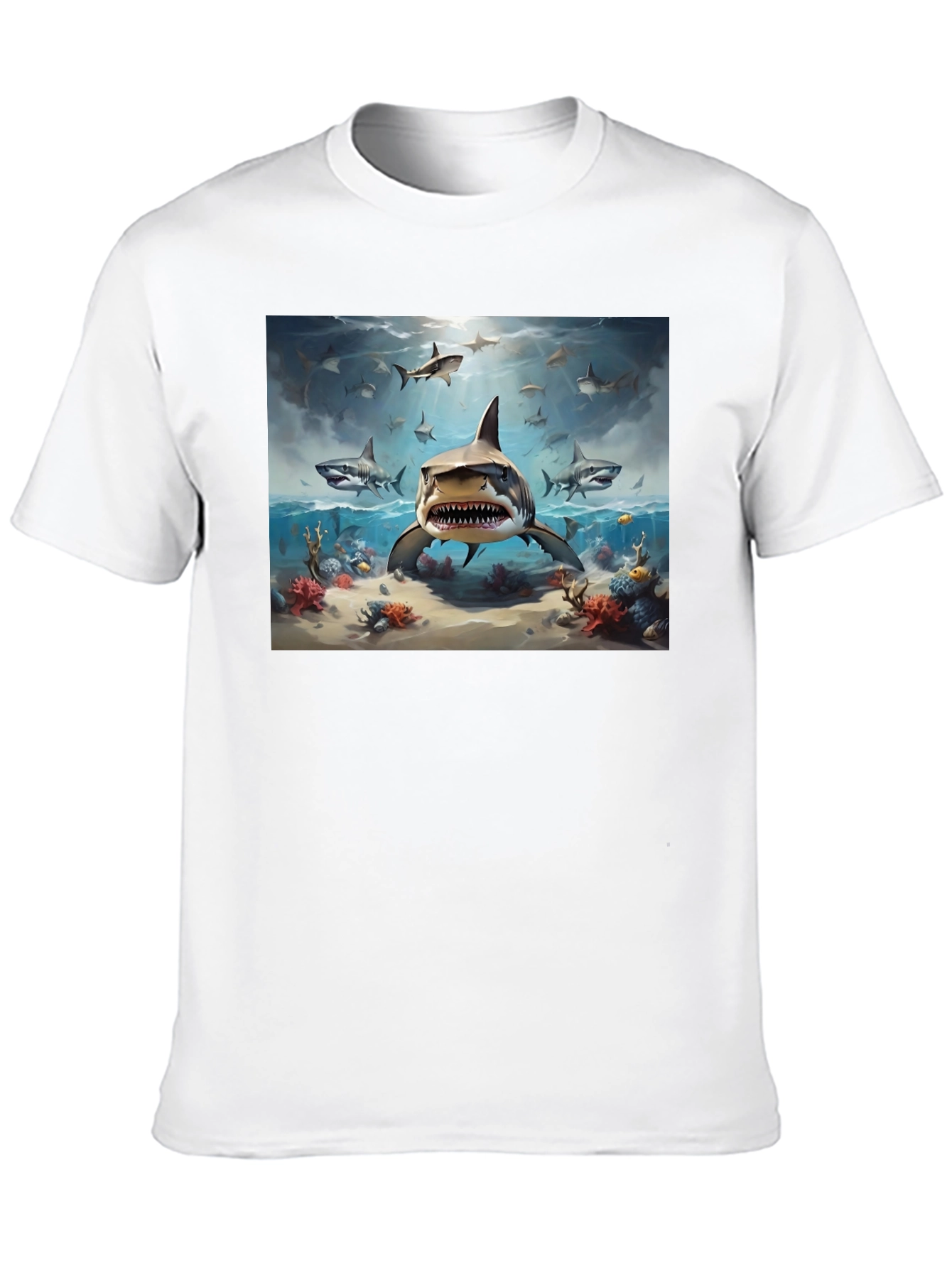 Shark Attack T-Shirt - Marine Life Graphic Tee