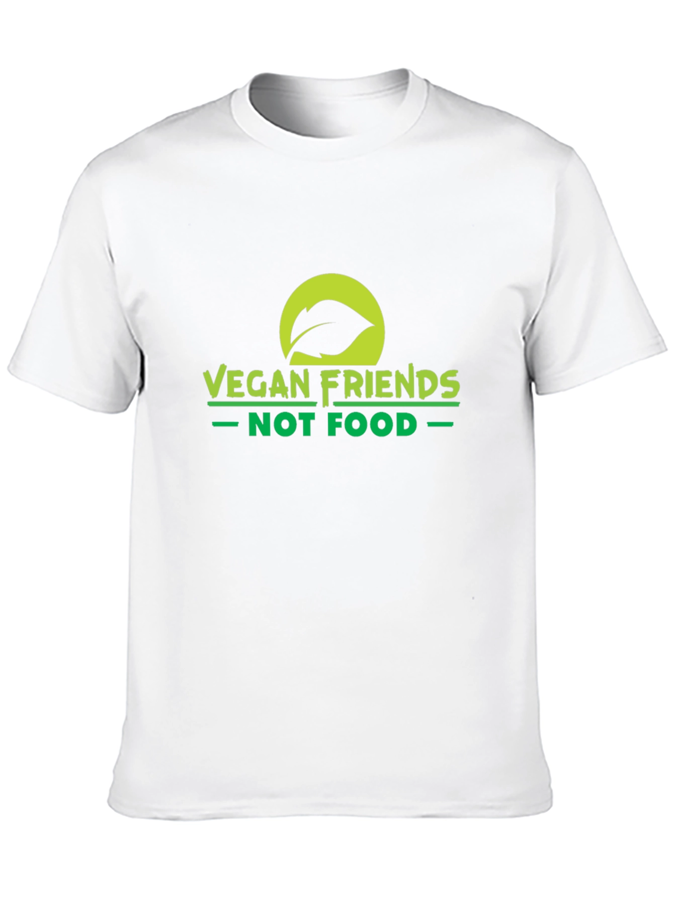 Vegan Friends Not Food T-Shirt - Black