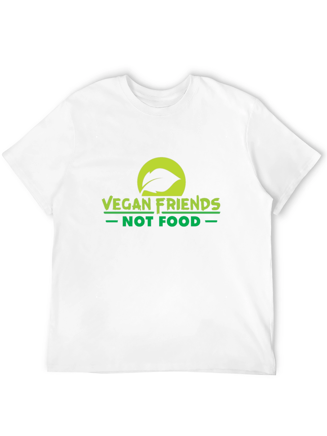 Vegan Friends Not Food T-Shirt - Black