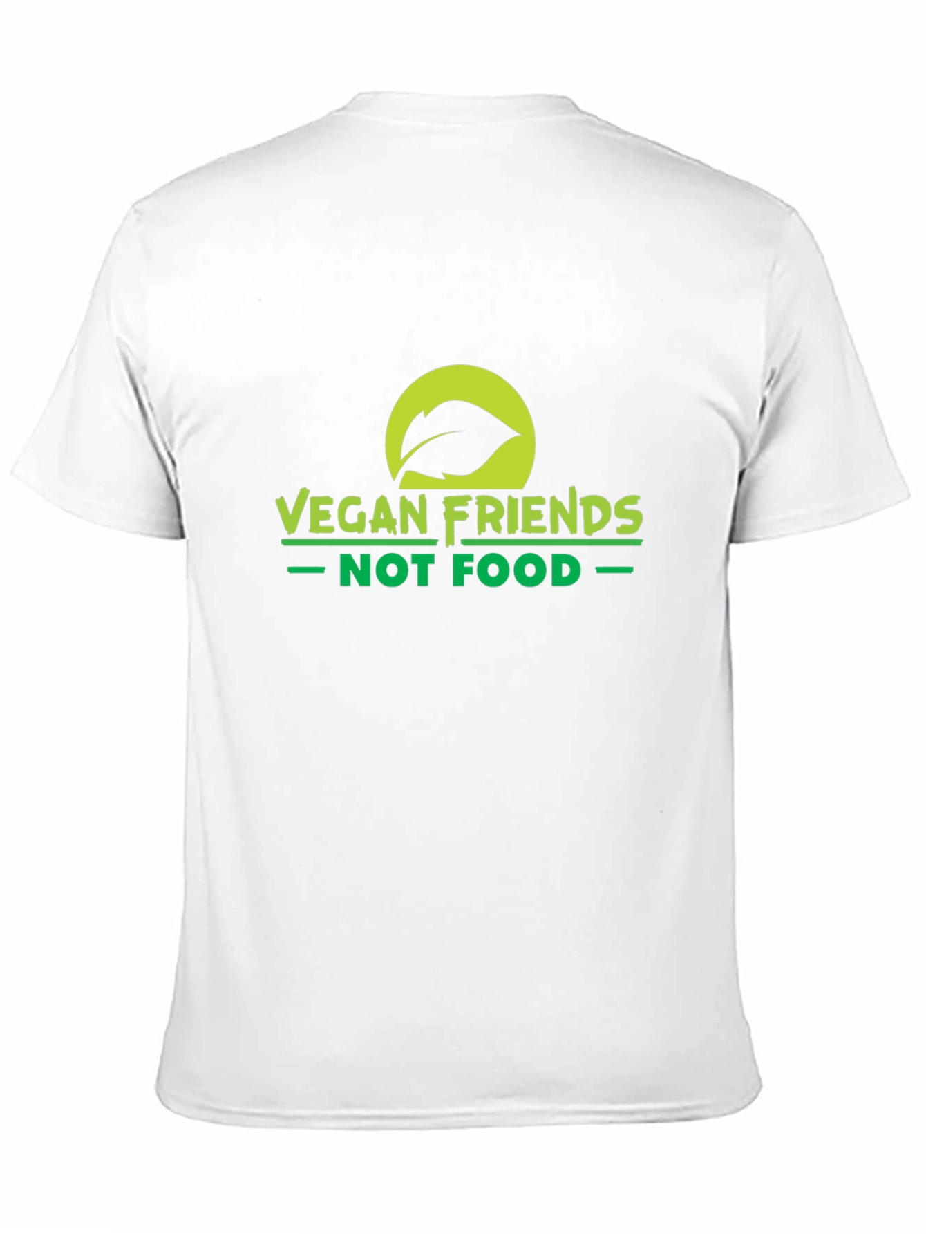 Vegan Friends Not Food T-Shirt - Black