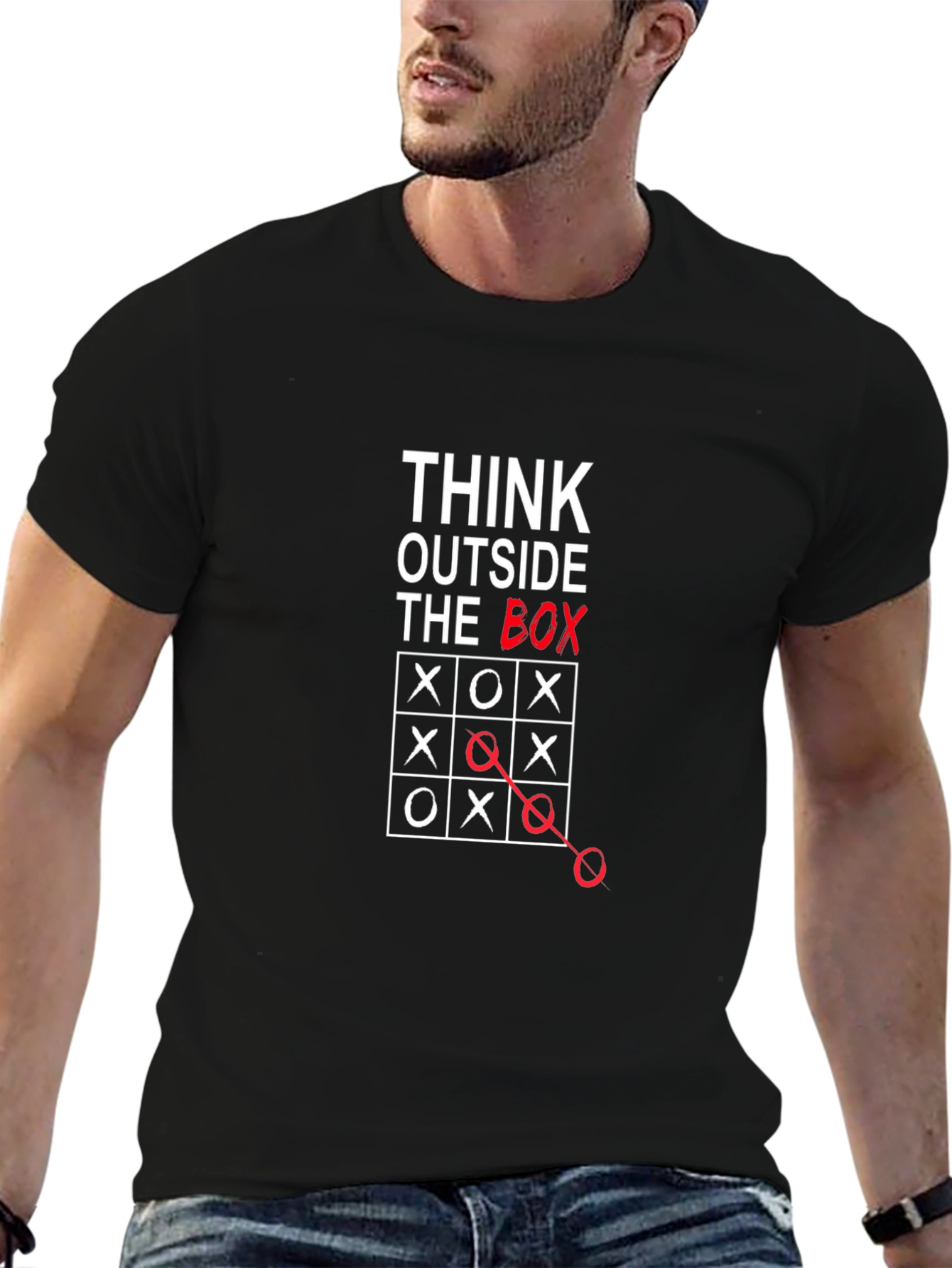 Think Outside The Box Graphic T-Shirt
