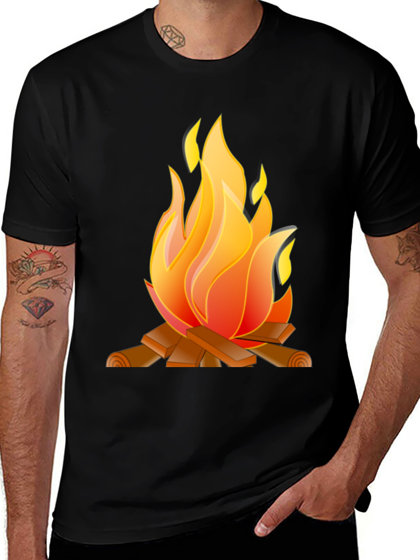 Campfire Graphic Tee - Cozy & Stylish