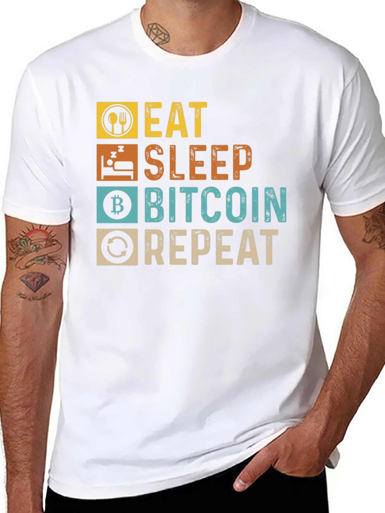 Eat Sleep Bitcoin Repeat T-Shirt