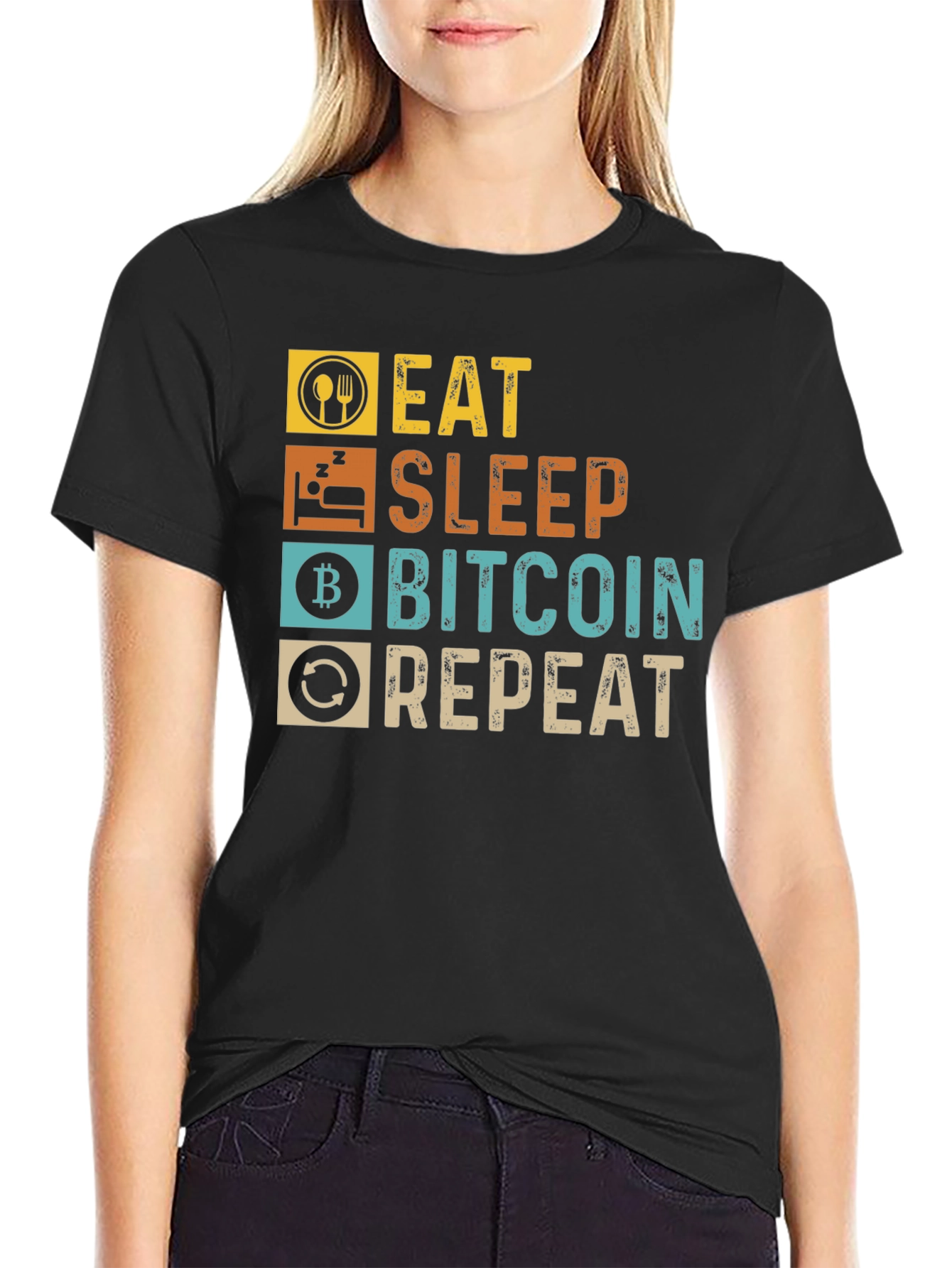 Eat Sleep Bitcoin Repeat T-Shirt