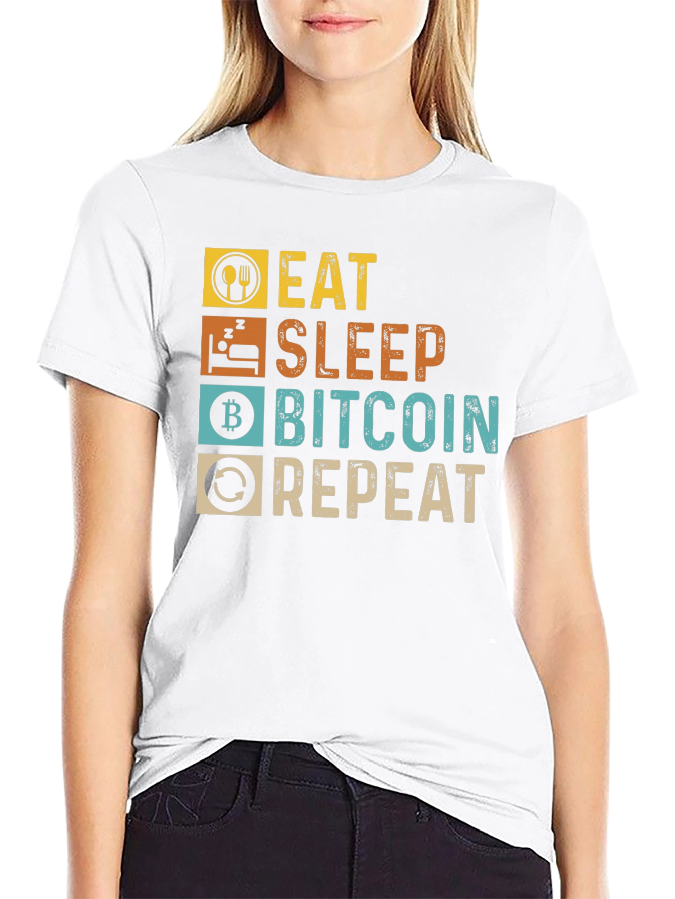 Eat Sleep Bitcoin Repeat T-Shirt