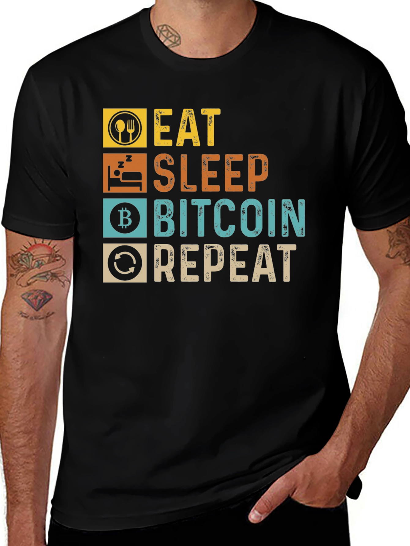 Eat Sleep Bitcoin Repeat T-Shirt