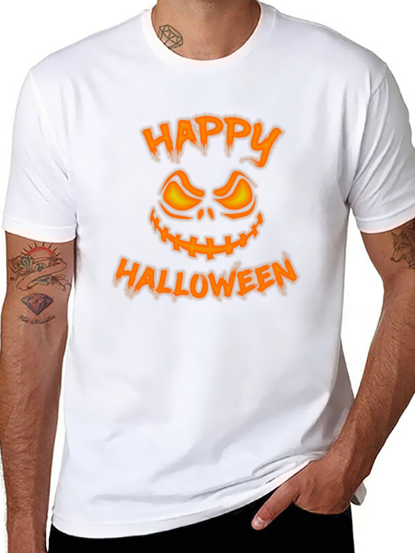 Happy Halloween Graphic Tee - Spooky Season Shirt