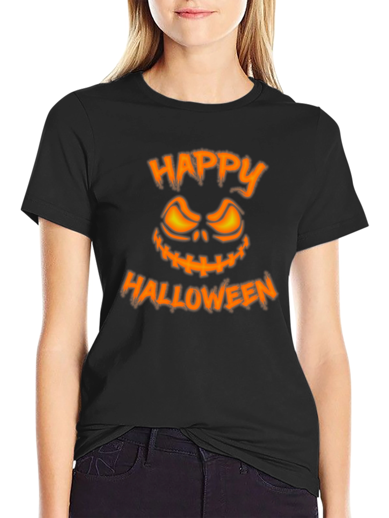 Happy Halloween Graphic Tee - Spooky Season Shirt
