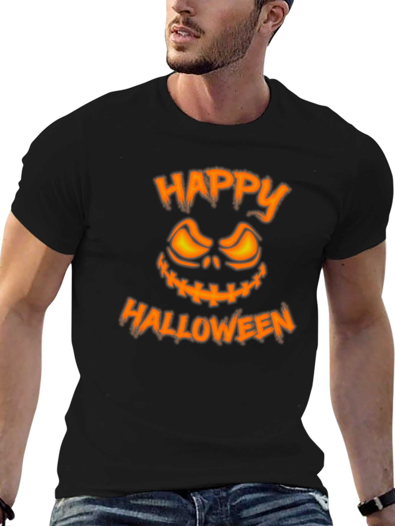 Happy Halloween Graphic Tee - Spooky Season Shirt