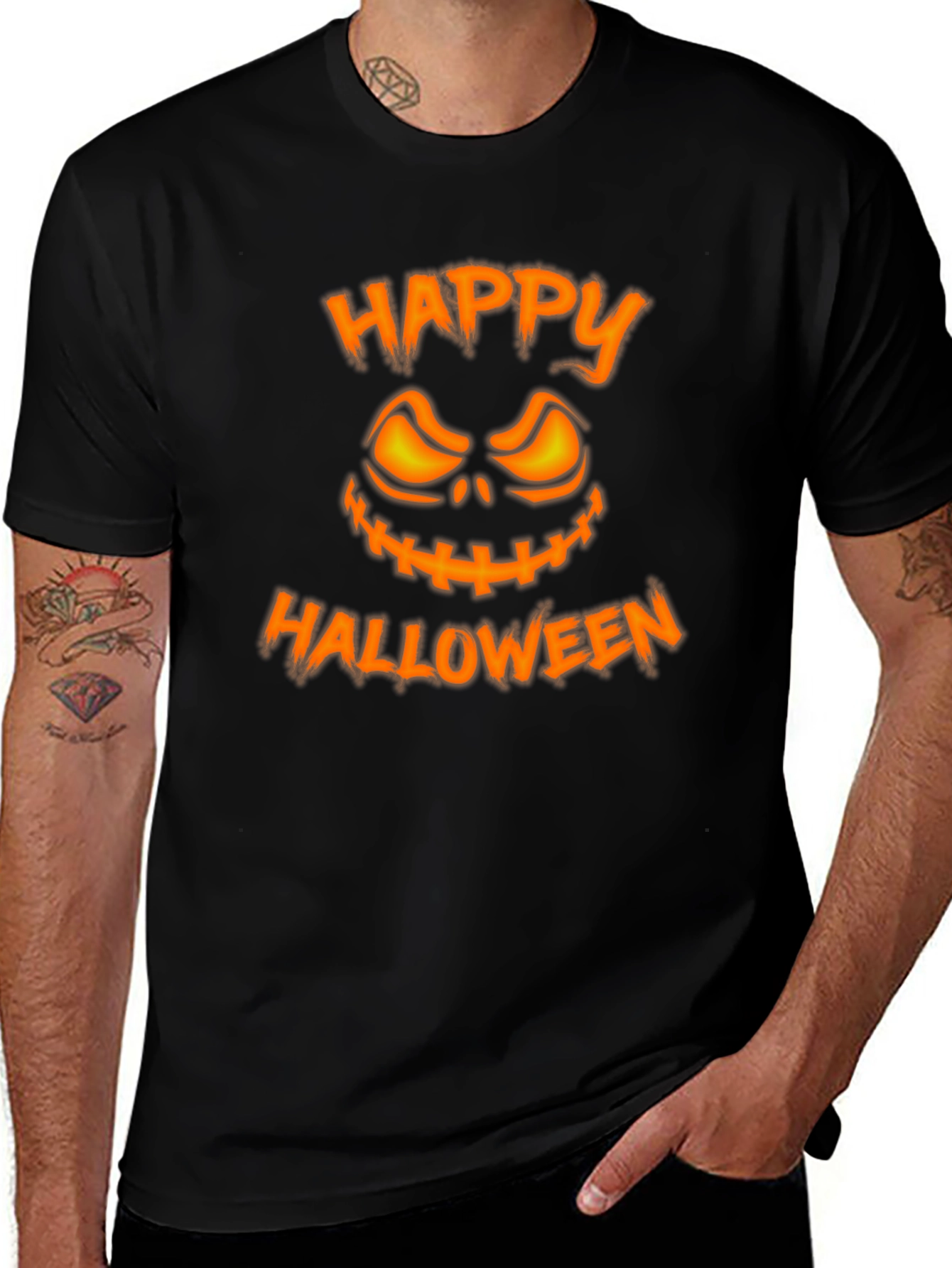 Happy Halloween Graphic Tee - Spooky Season Shirt