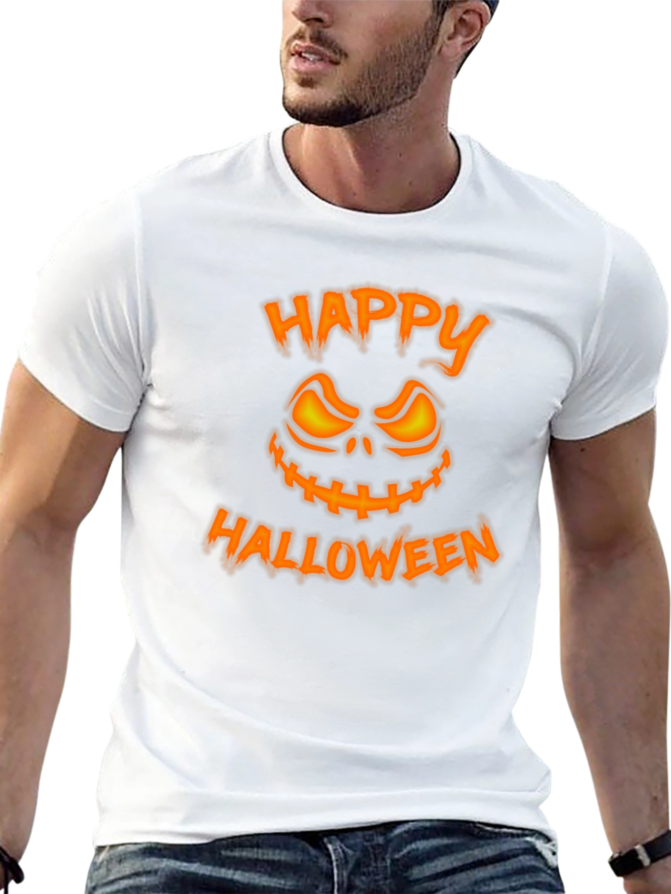 Happy Halloween Graphic Tee - Spooky Season Shirt