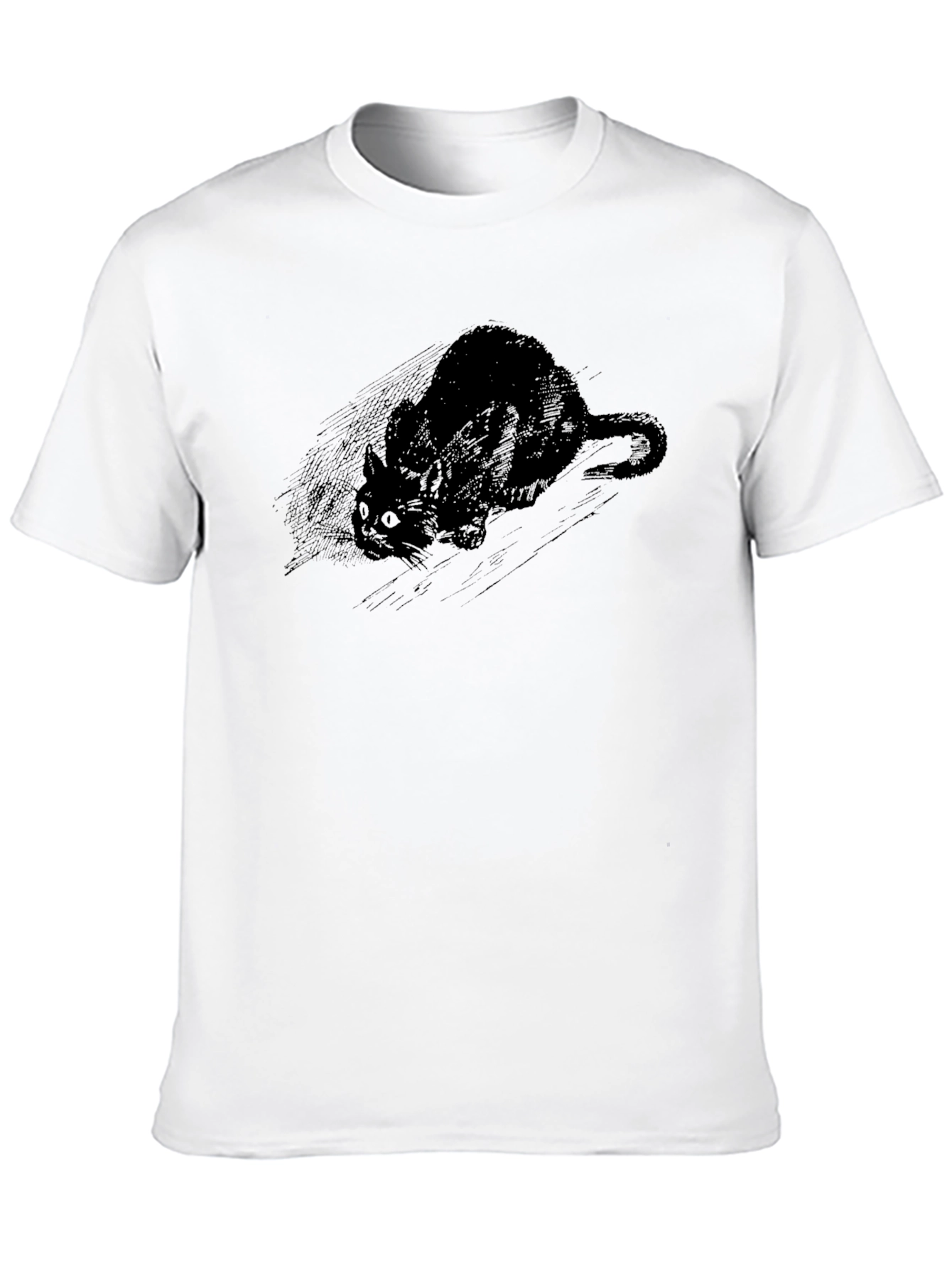 Black Cat Tee - Creepy Cute Graphic T-Shirt