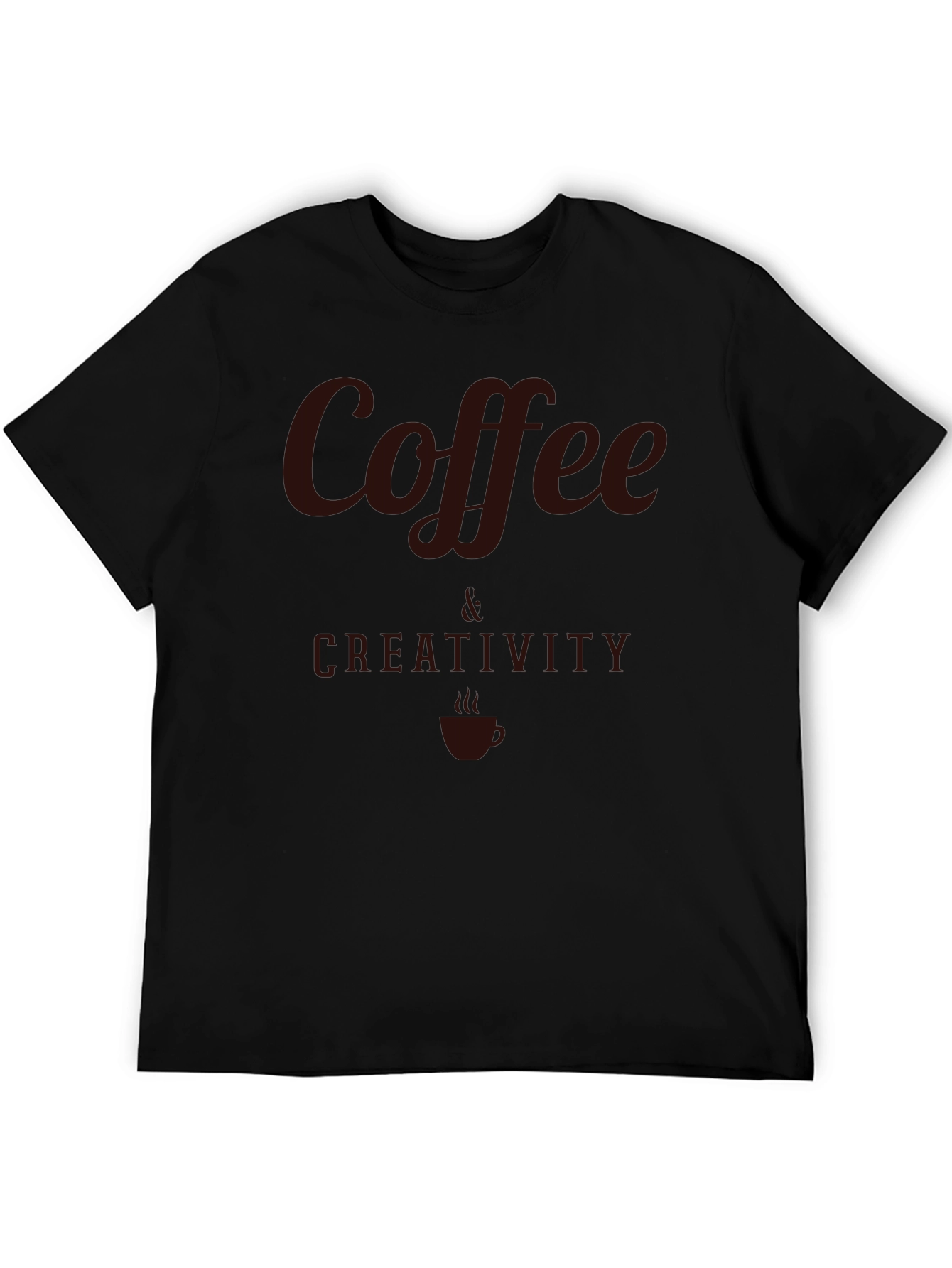 Coffee & Creativity Graphic Tee - Soft Cotton Blend