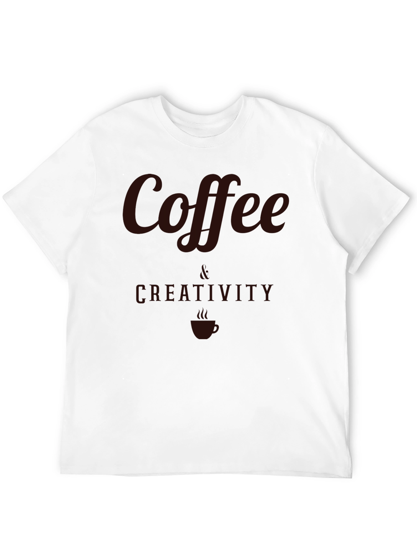 Coffee & Creativity Graphic Tee - Soft Cotton Blend