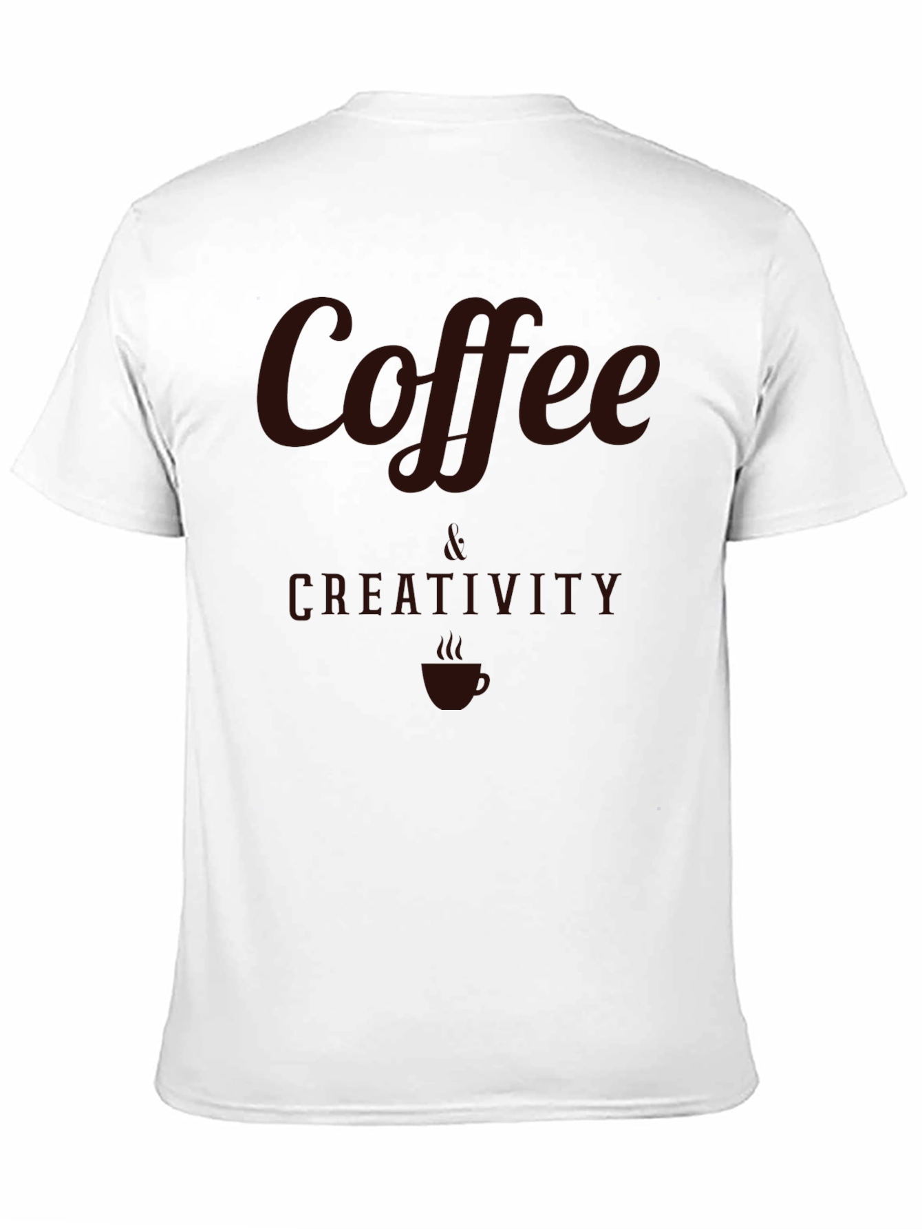 Coffee & Creativity Graphic Tee - Soft Cotton Blend