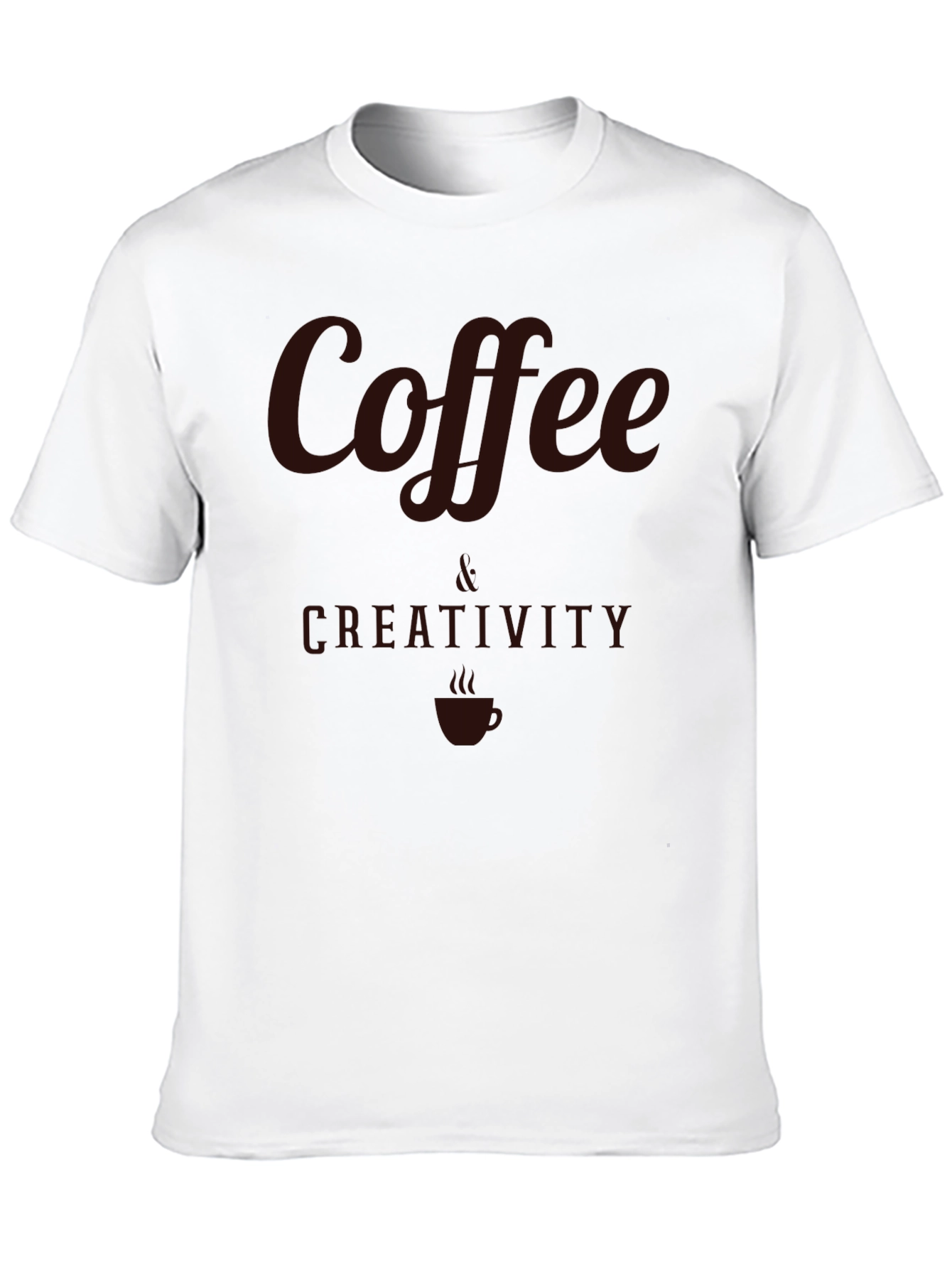 Coffee & Creativity Graphic Tee - Soft Cotton Blend
