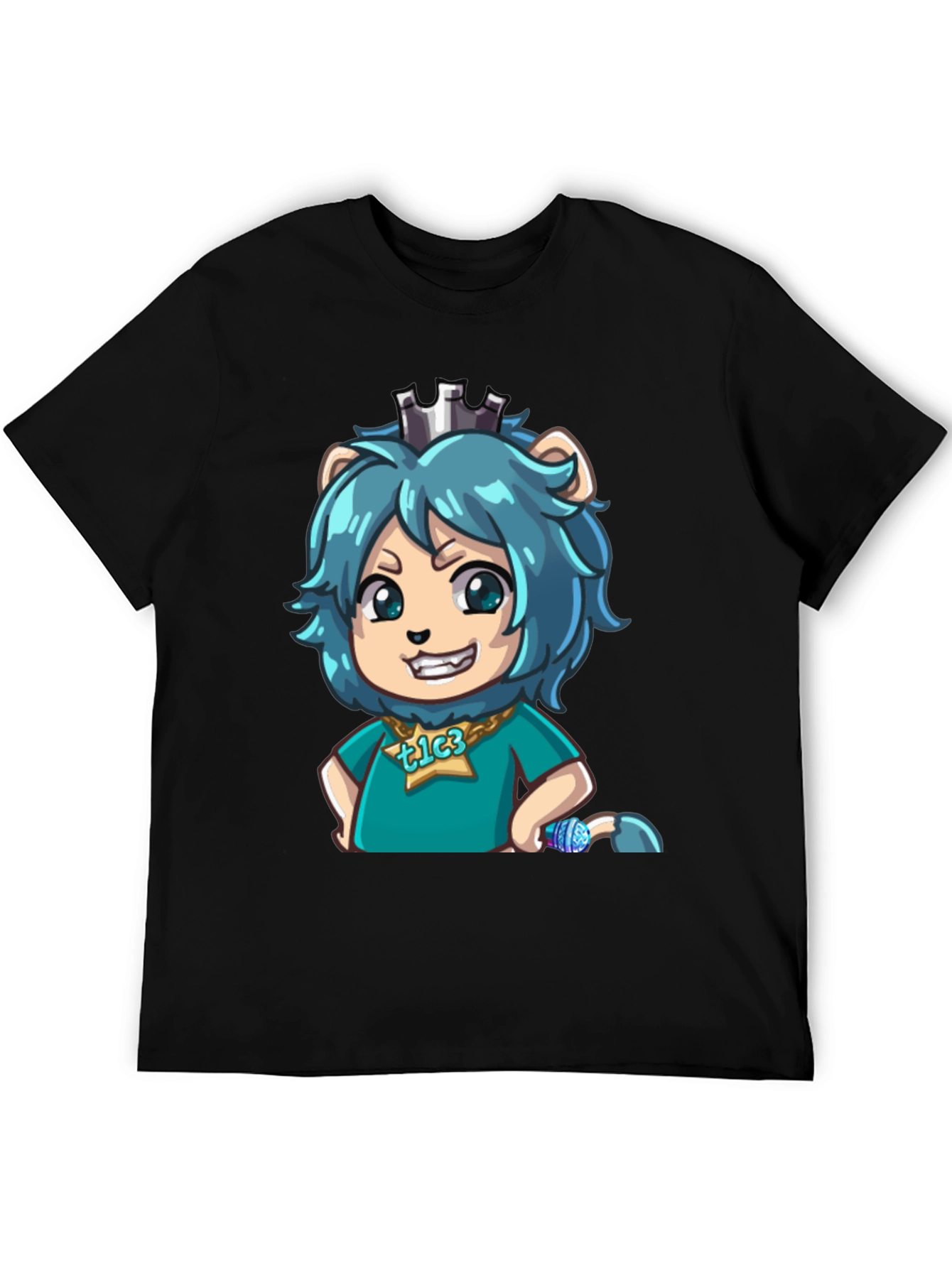 TLC3 Cartoon Graphic Black T-Shirt