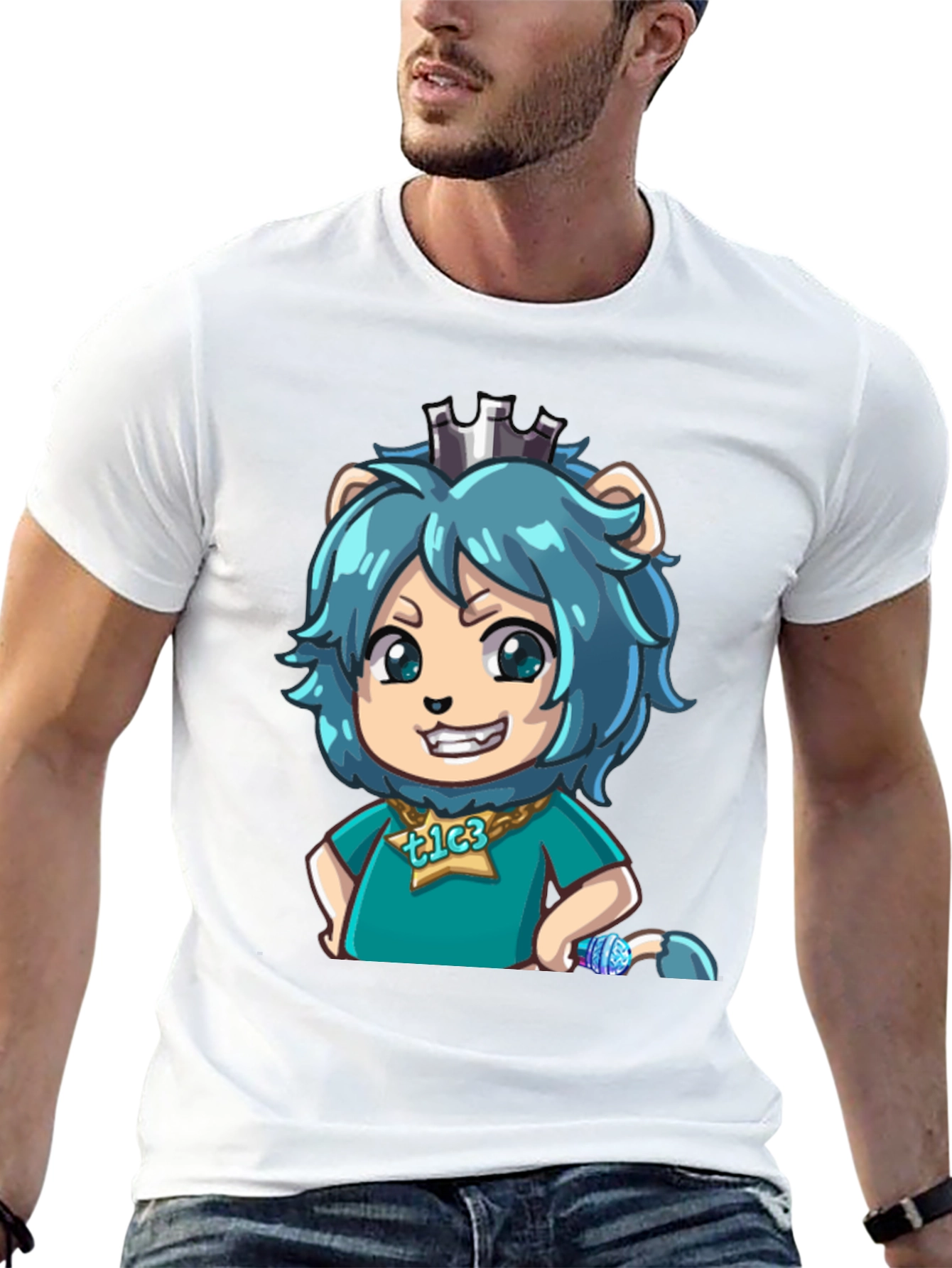 TLC3 Cartoon Graphic Black T-Shirt