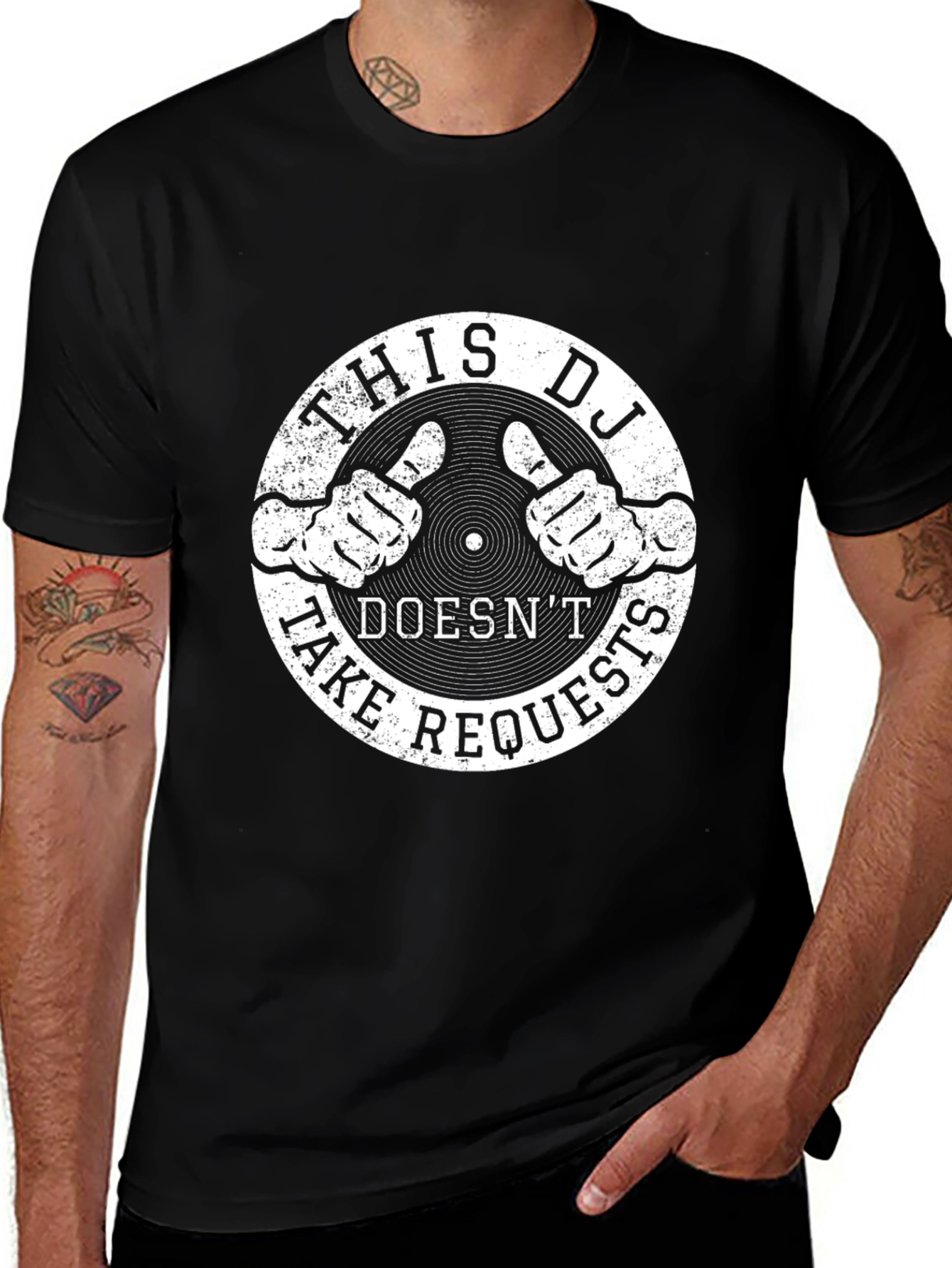 This DJ Doesnt Take Requests - Graphic T-Shirt