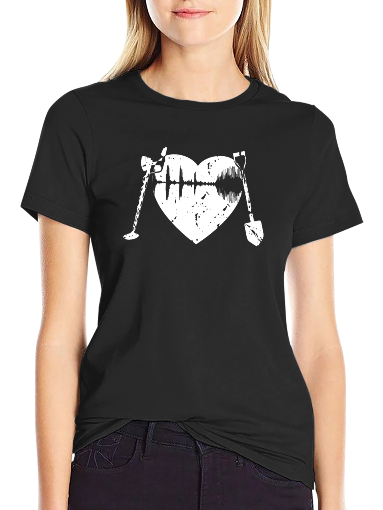 Metal Detecting Heart T-Shirt