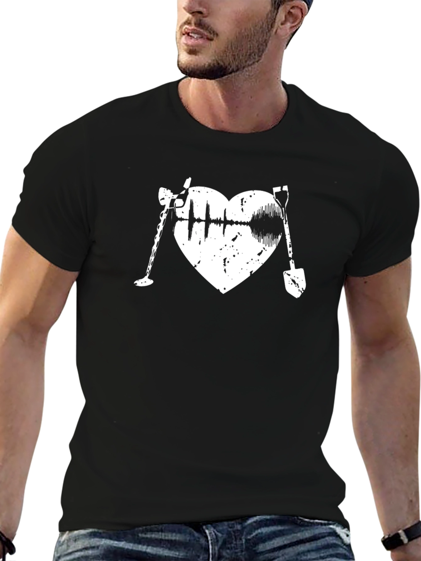 Metal Detecting Heart T-Shirt