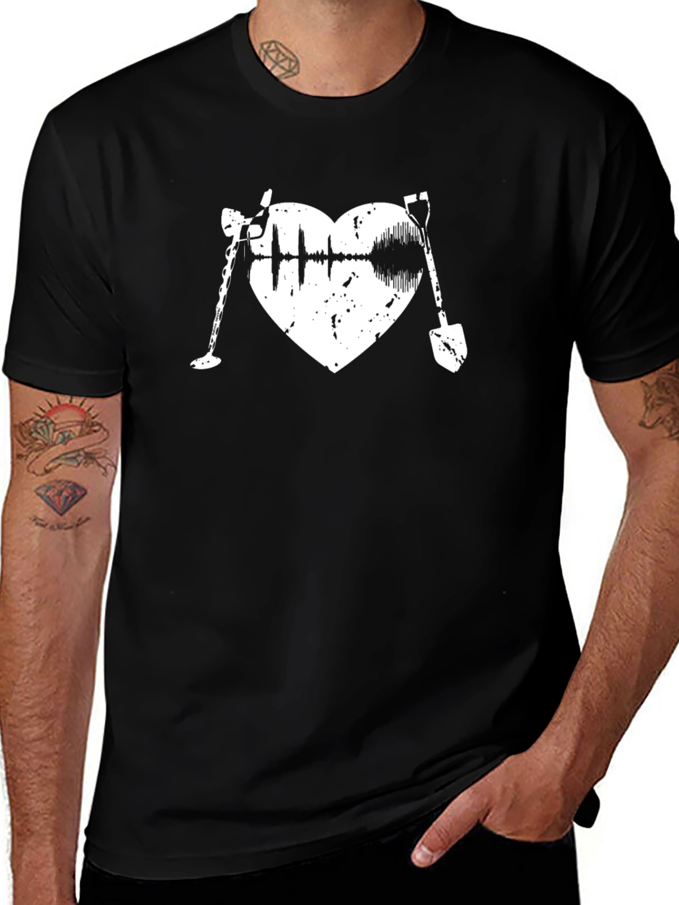 Metal Detecting Heart T-Shirt