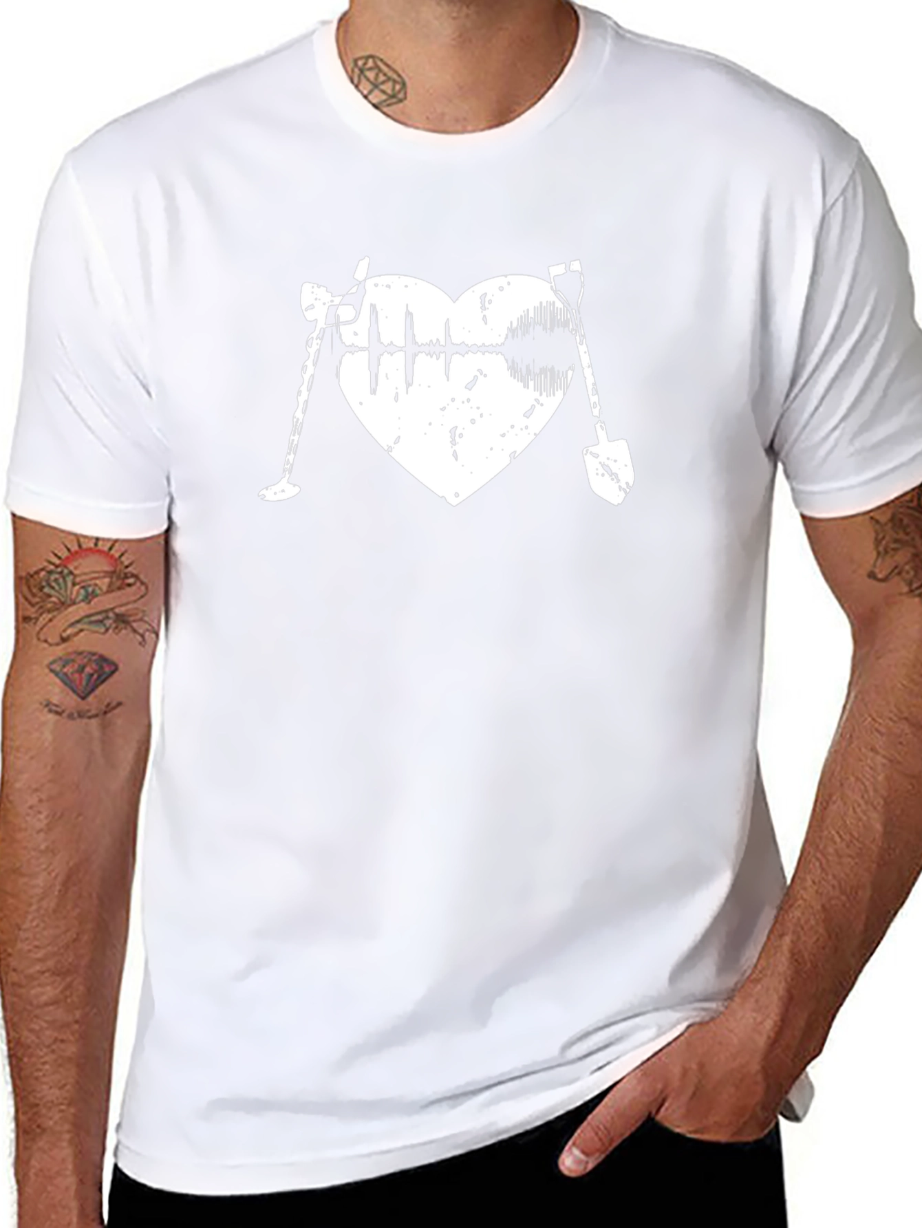 Metal Detecting Heart T-Shirt
