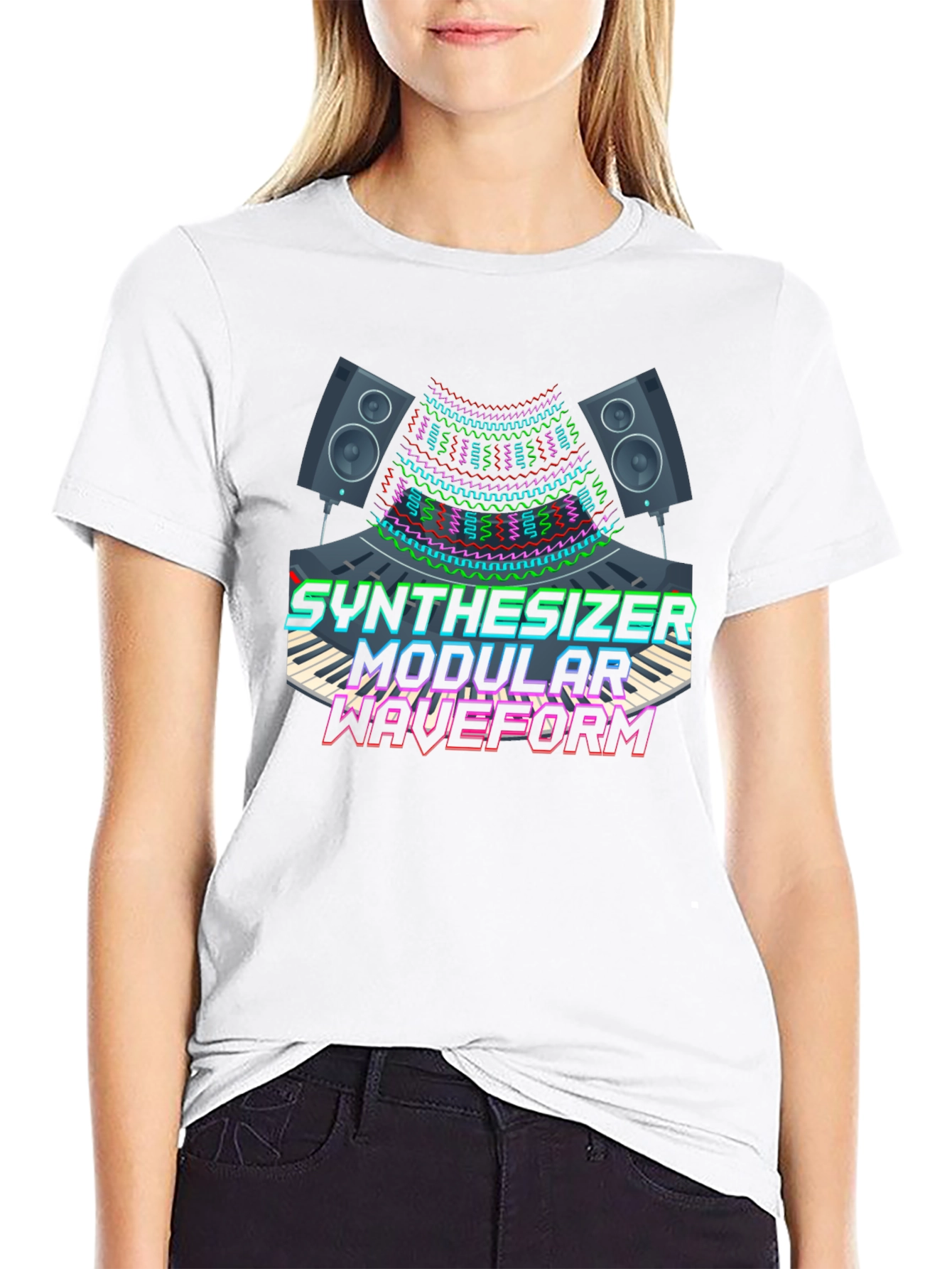 Synthesizer Modular Waveform Graphic Tee
