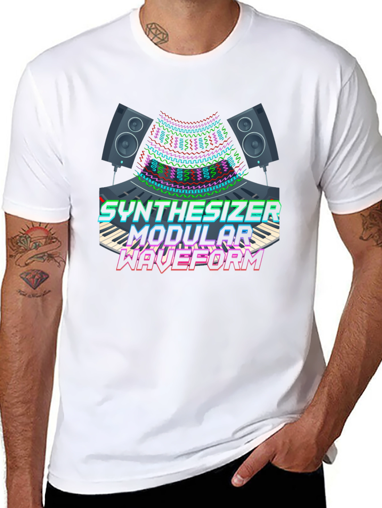 Synthesizer Modular Waveform Graphic Tee