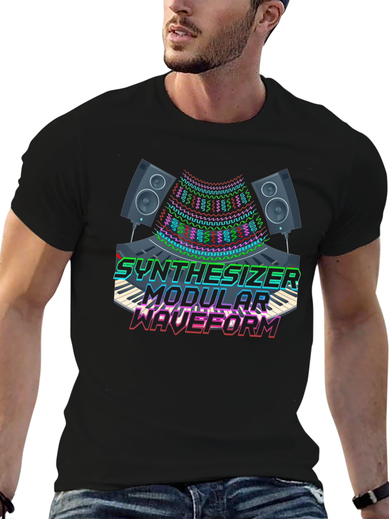 Synthesizer Modular Waveform Graphic Tee