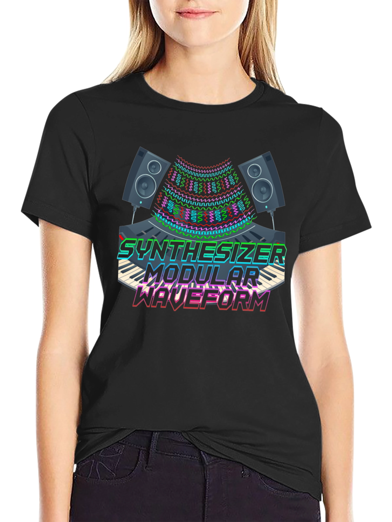 Synthesizer Modular Waveform Graphic Tee