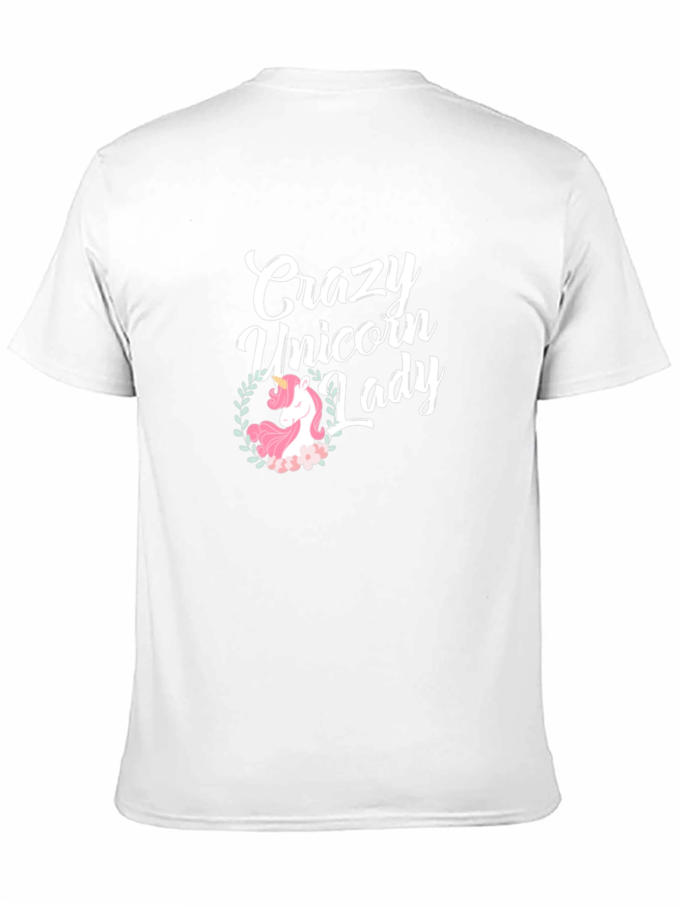 Crazy Unicorn Lady Black T-Shirt