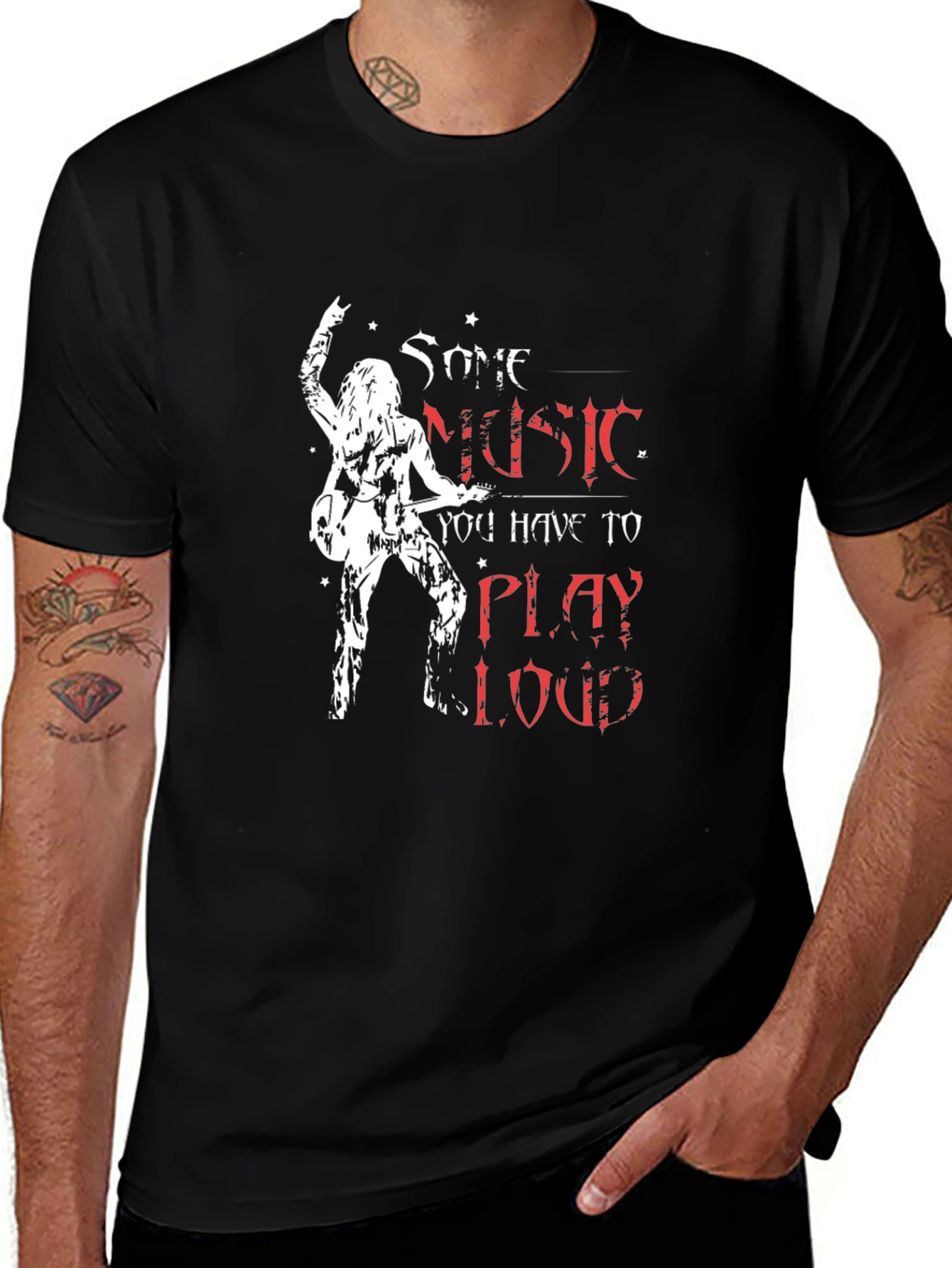 Some Music You Have to Play Loud Black T-Shirt
