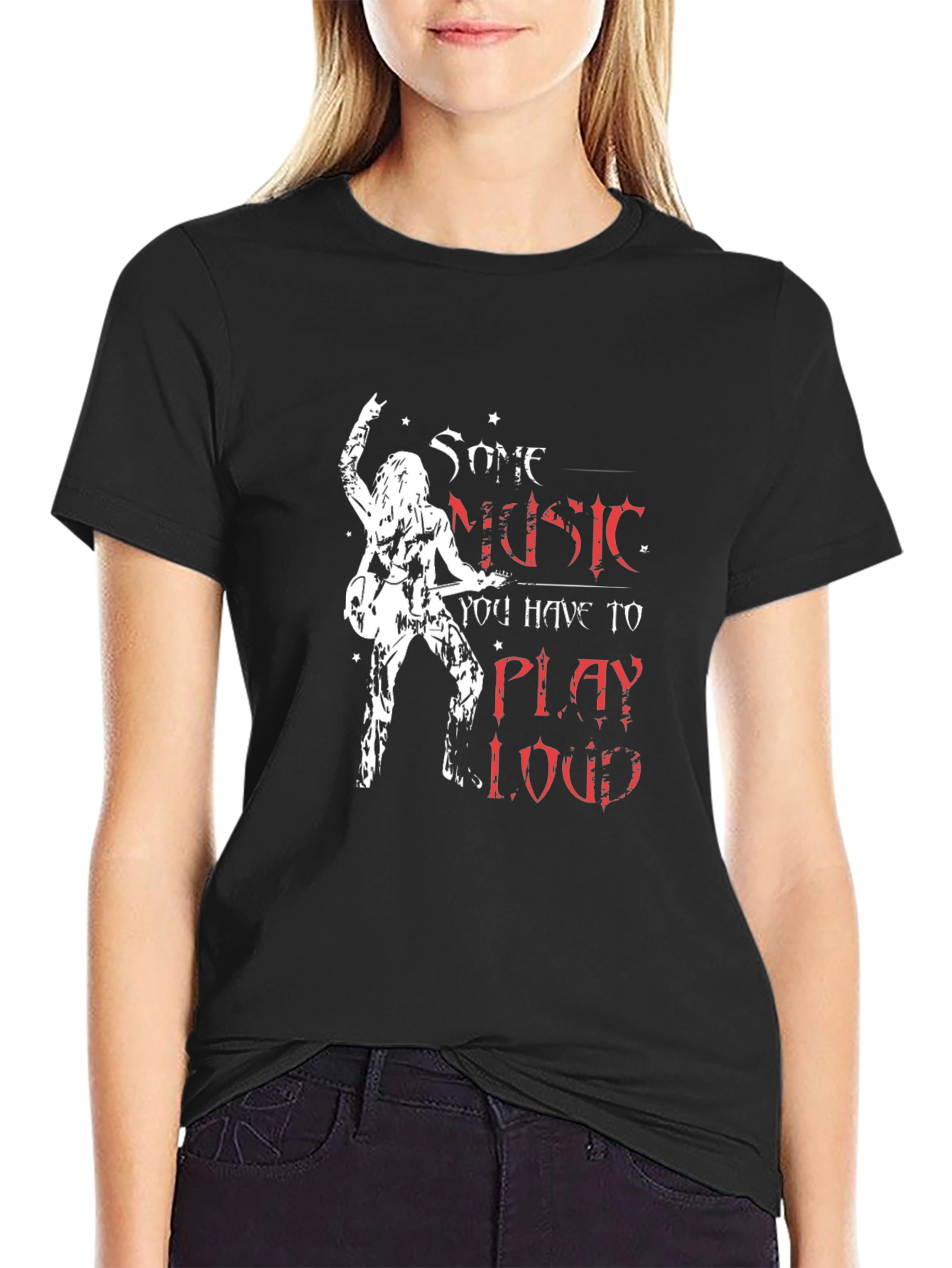 Some Music You Have to Play Loud Black T-Shirt