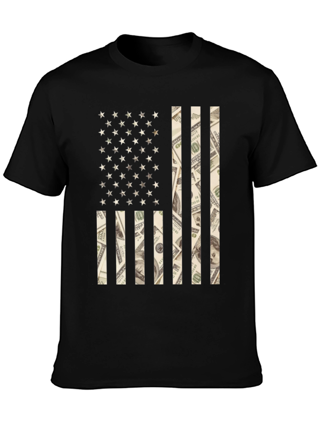 American Flag Money Graphic Tee