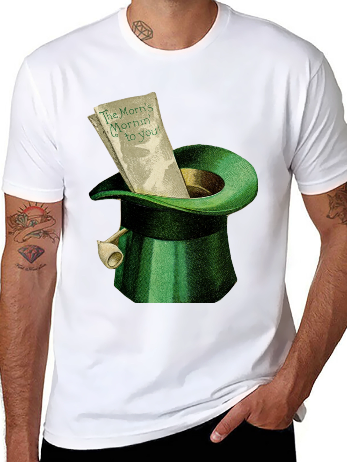 St. Patricks Day Leprechaun Hat Graphic Tee