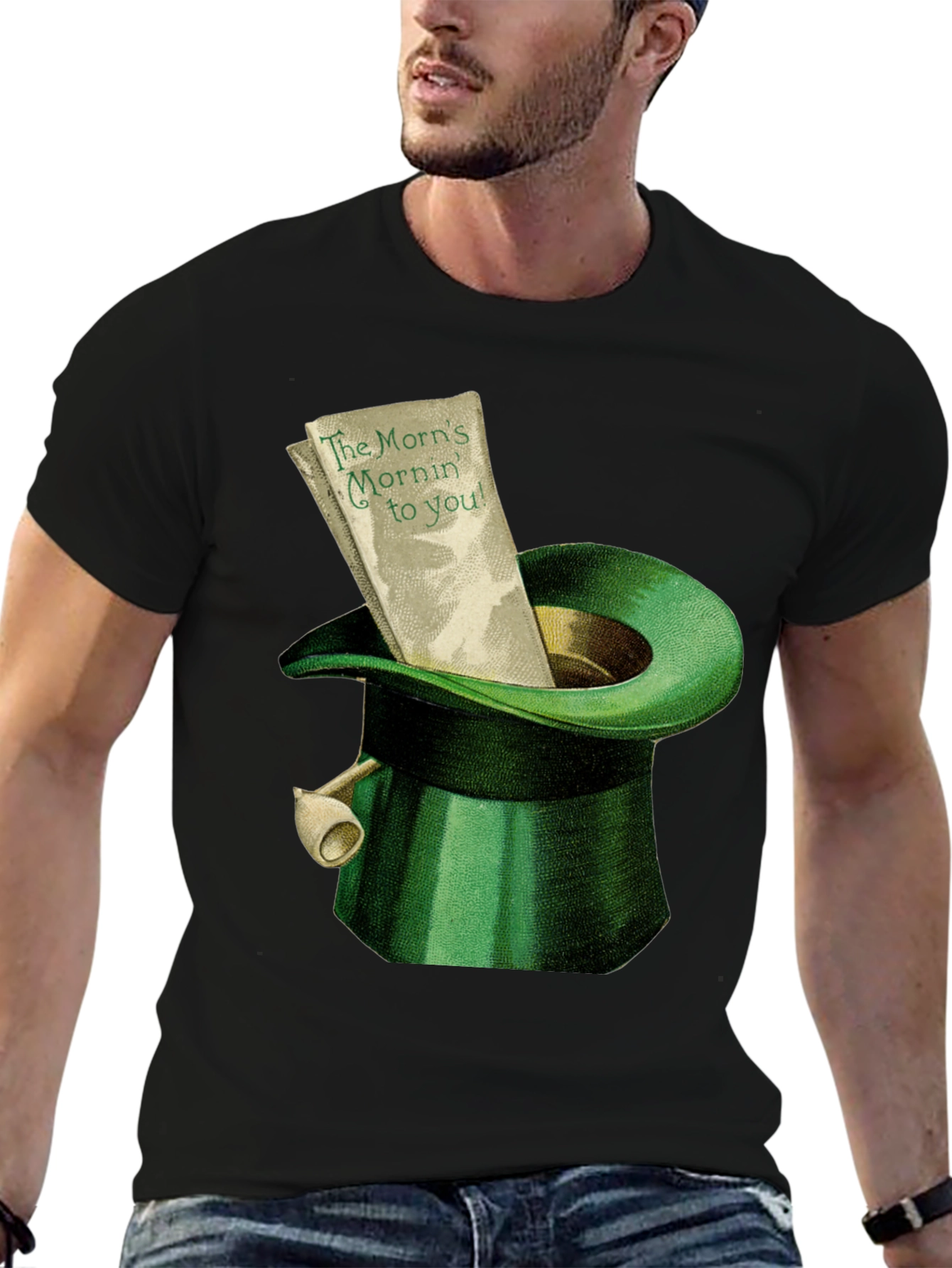 St. Patricks Day Leprechaun Hat Graphic Tee