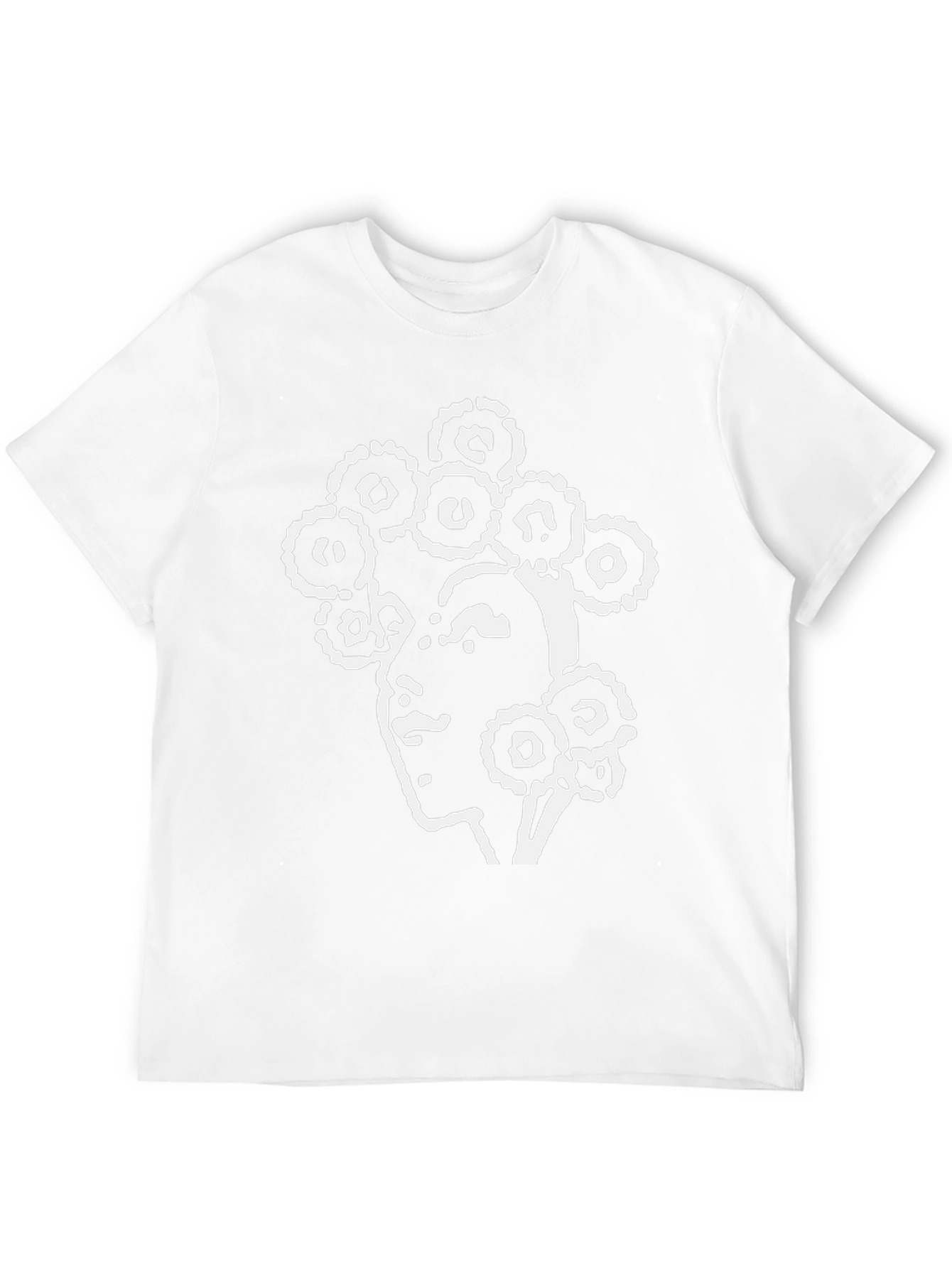 Abstract Woman Graphic Tee - Black Unisex Shirt