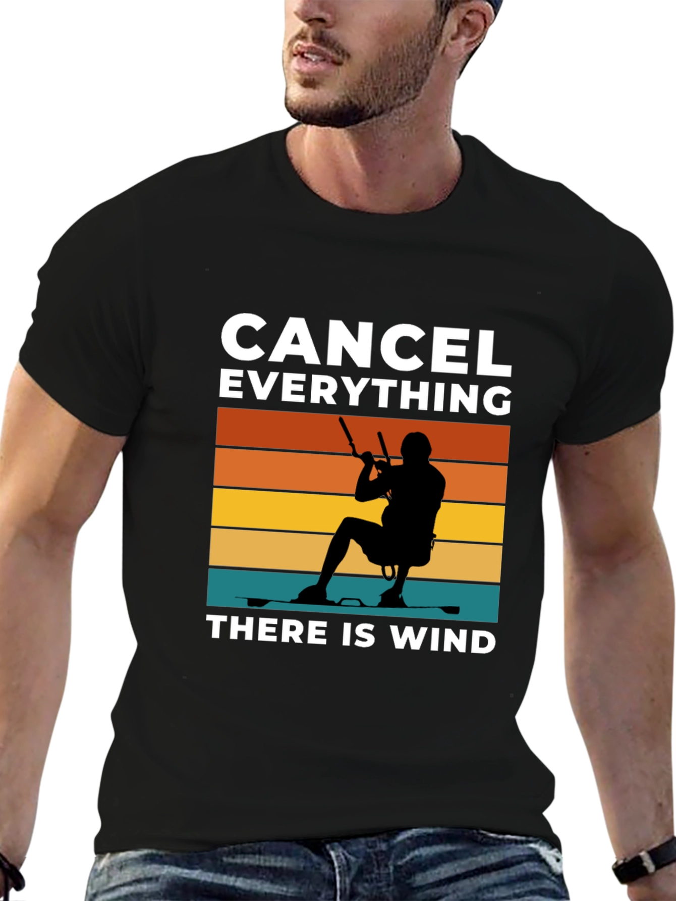 Kitesurfing T-Shirt - Cancel Everything There is Wind!