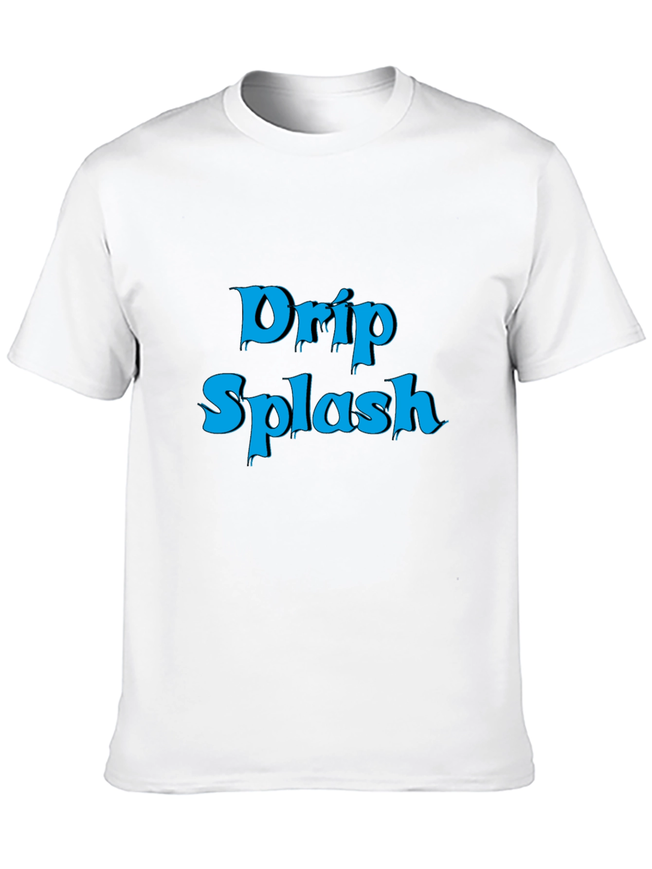 Drip Splash Graphic Tee - Black Casual T-Shirt