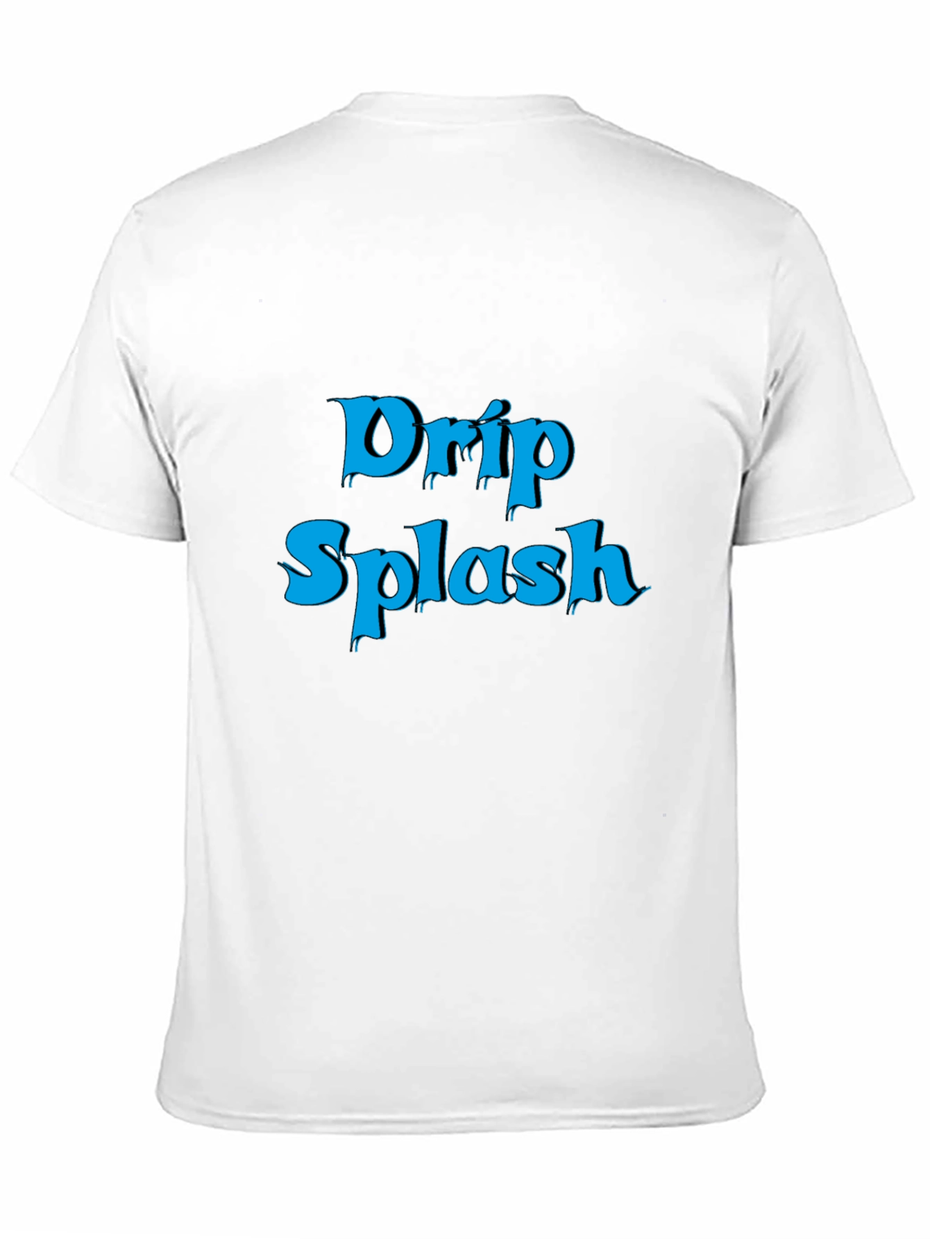 Drip Splash Graphic Tee - Black Casual T-Shirt