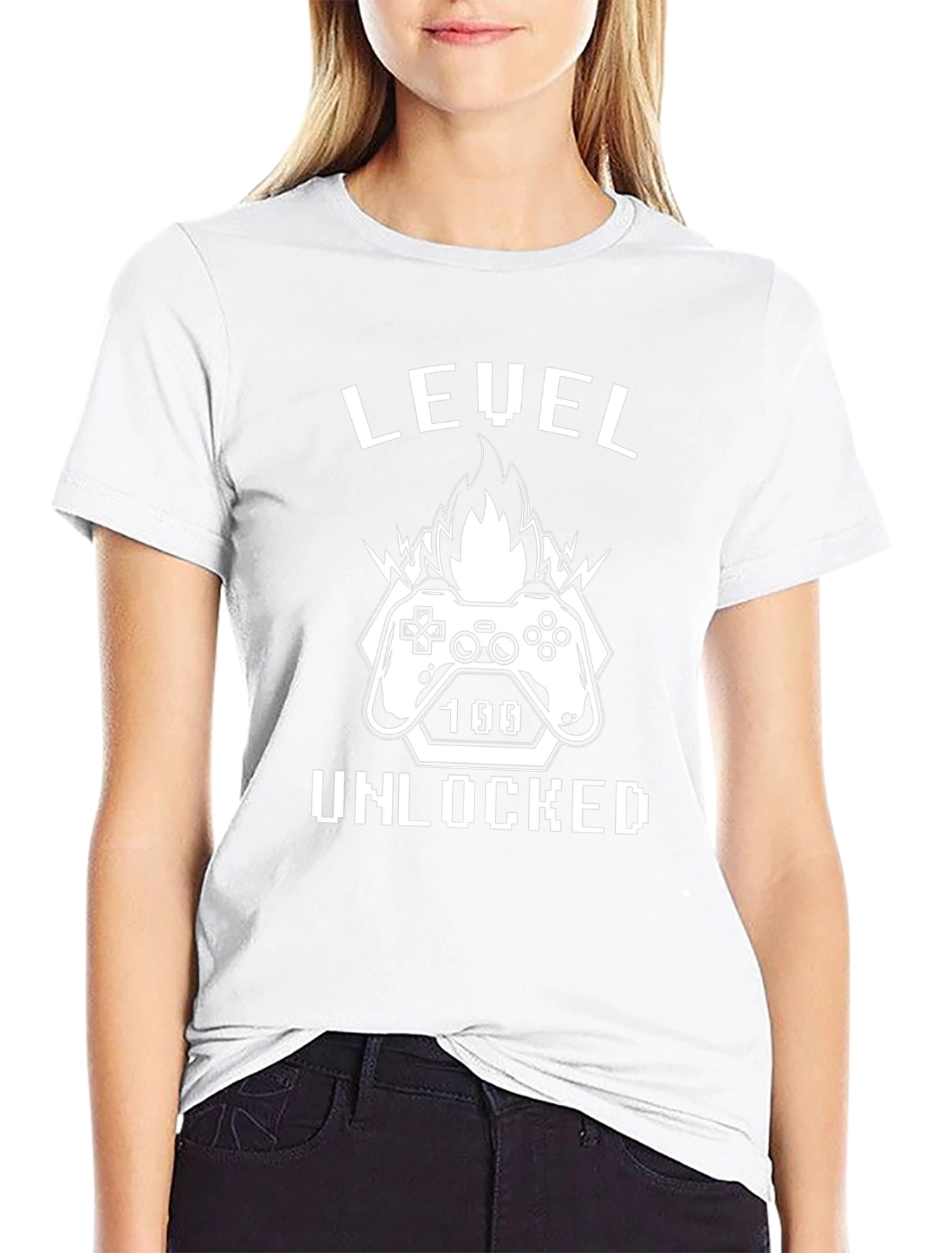 Level 100 Unlocked Black T-Shirt